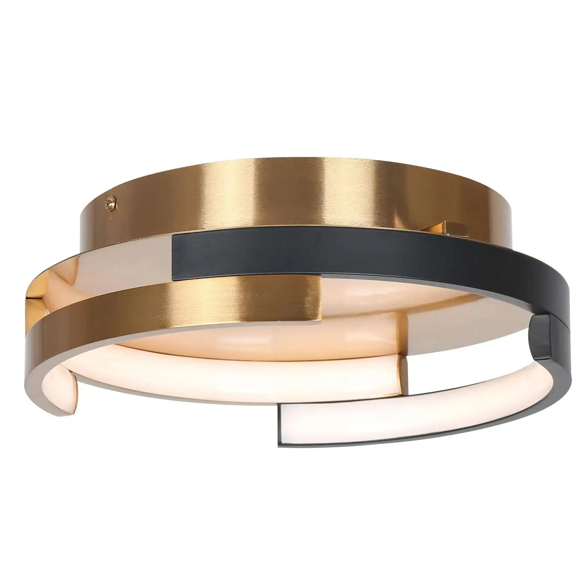 Eammenty 2-Light Mini Black LED Flush-Mount Light
