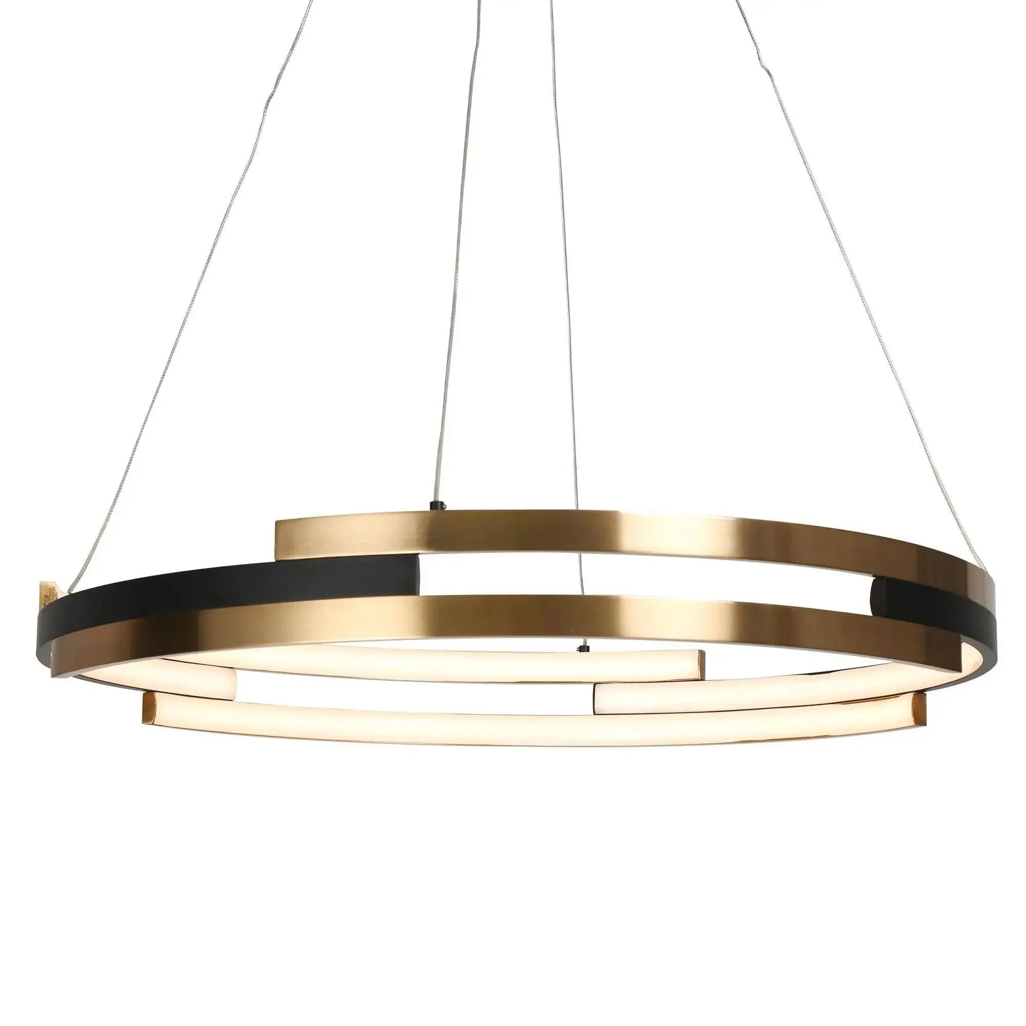 Eammenty 6-Light Medium Black LED Chandelier
