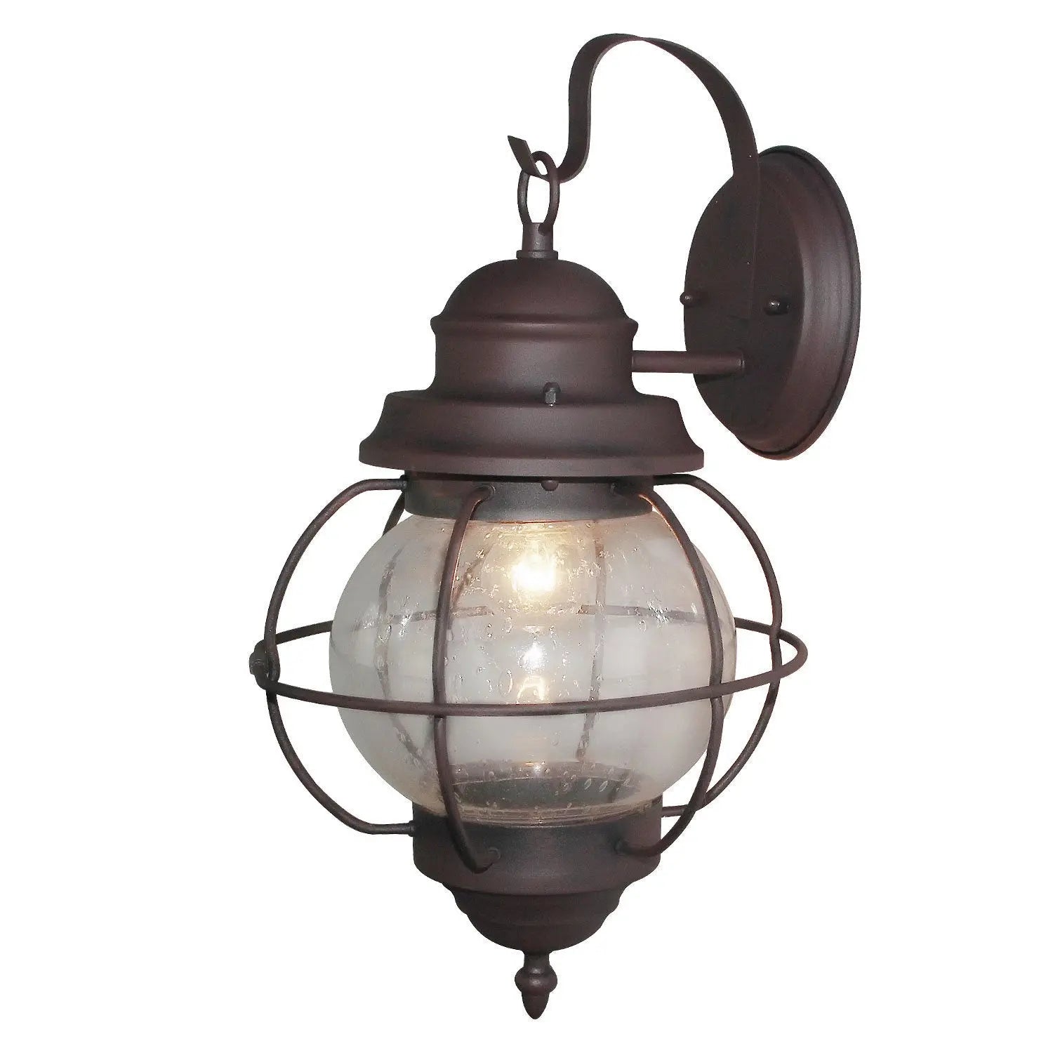 Edith 17"H 1-Light Brown Outdoor Wall Lantern