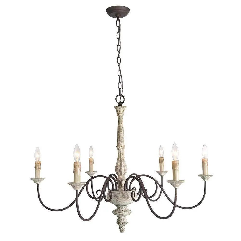 Apalachicola 6-Light Oversized Wood Chandelier