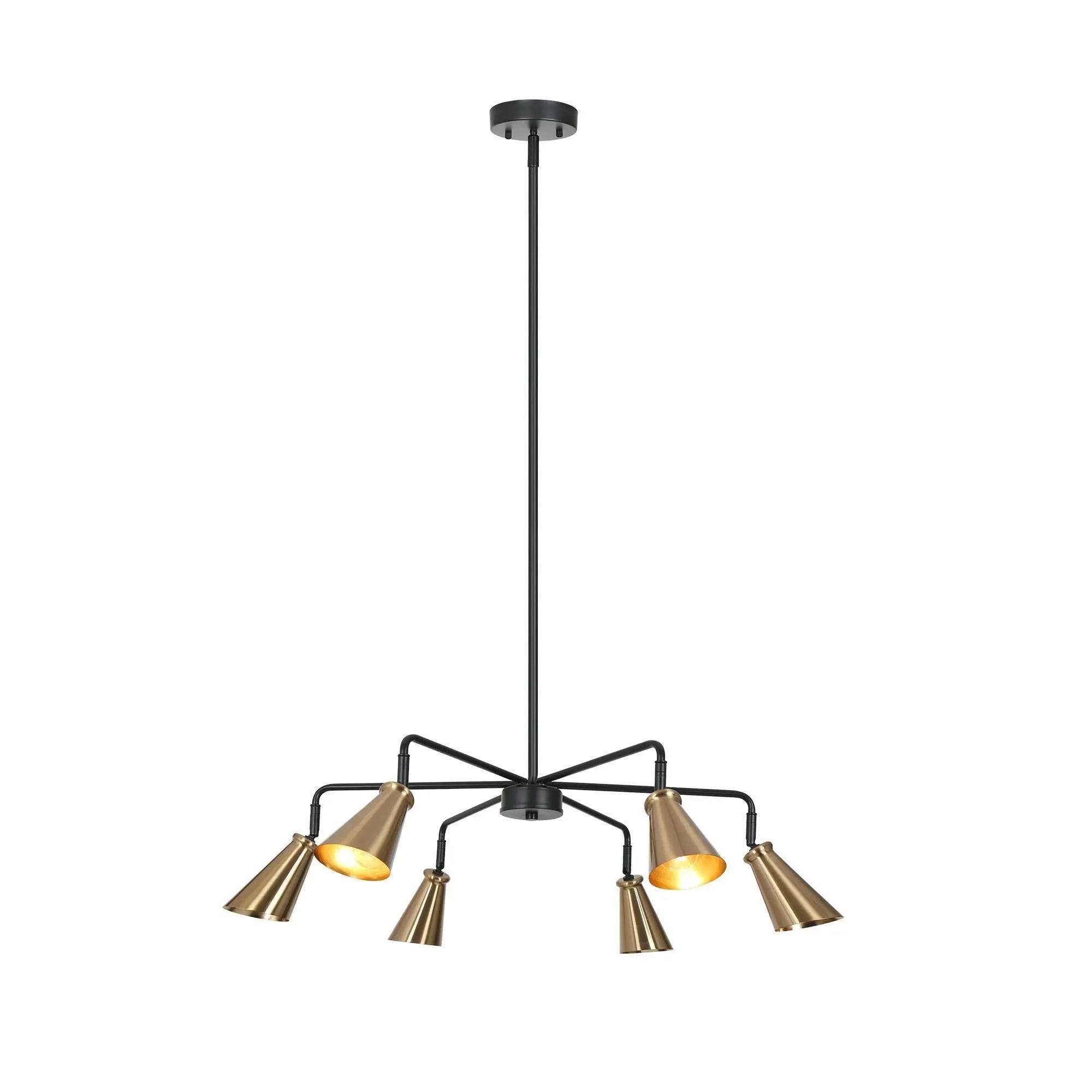 Paradiselier 6-Light Large Brass Chandelier
