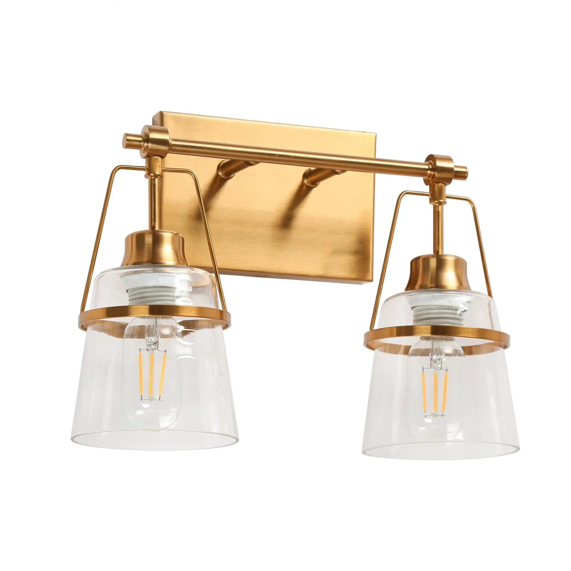 Dendrophyllia 2-Light Brass Vanity Light