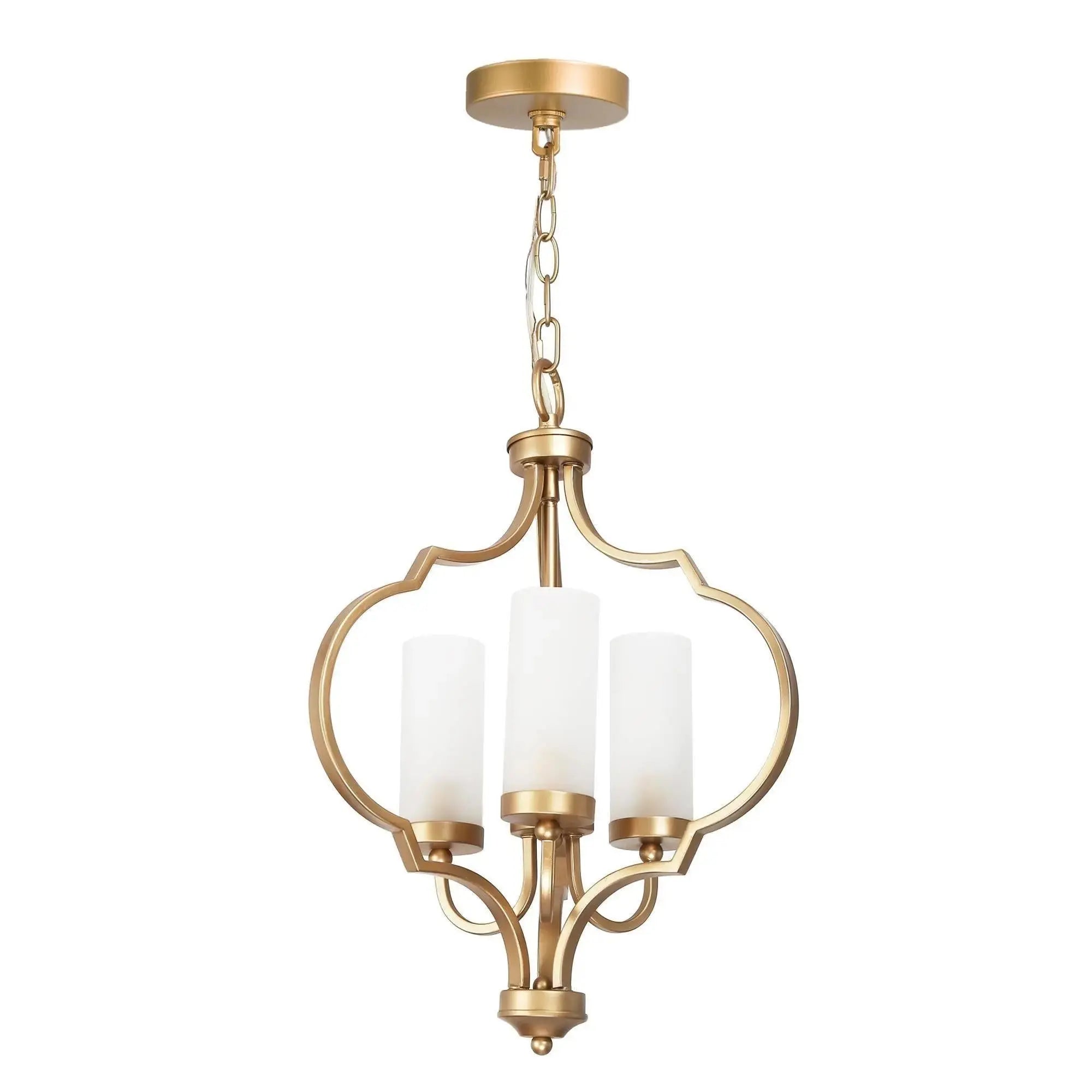Nopalitos 3-Light Small Gold Chandelier