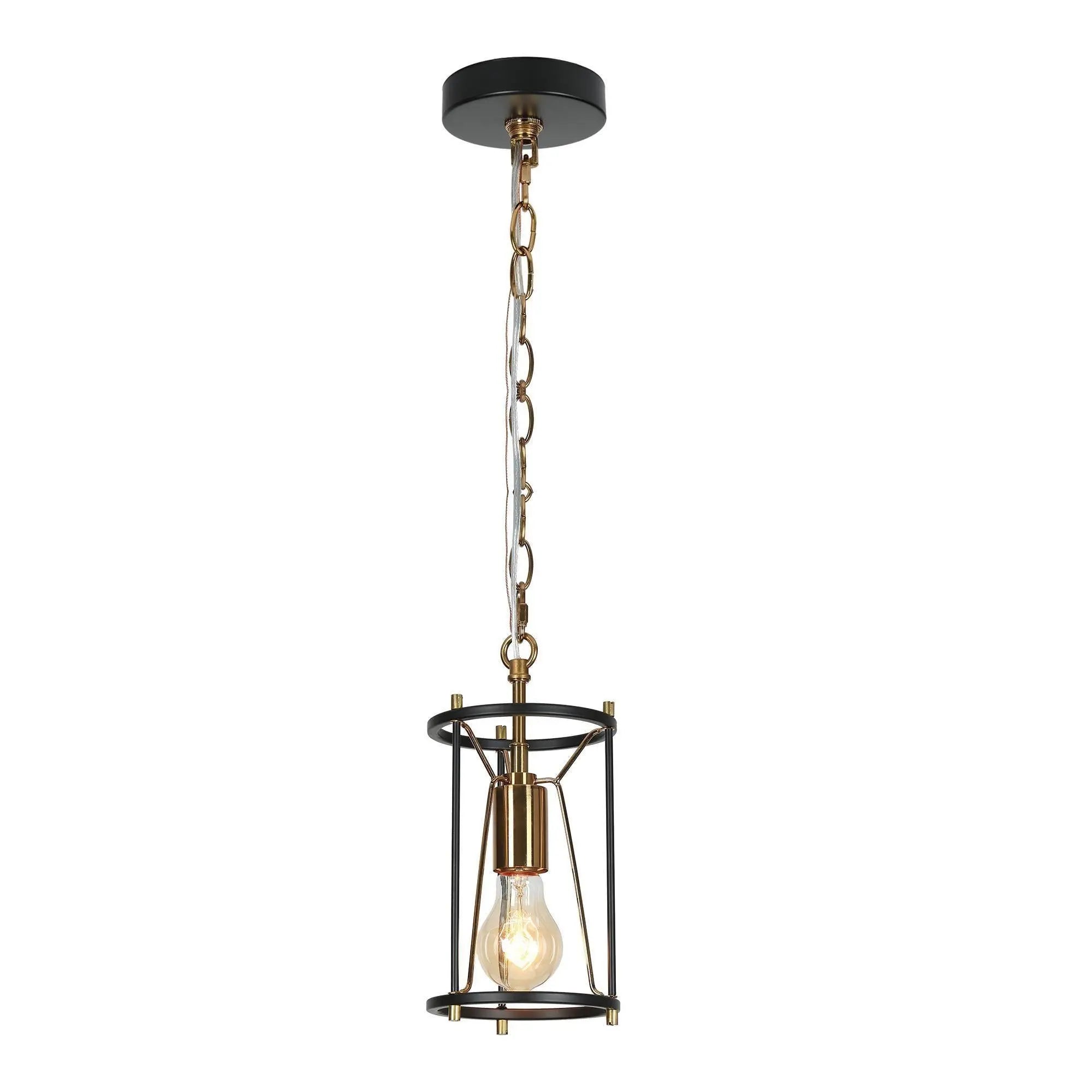 Lerwickiss 1-Light Mini Black Modern Pendant Light Fixtures