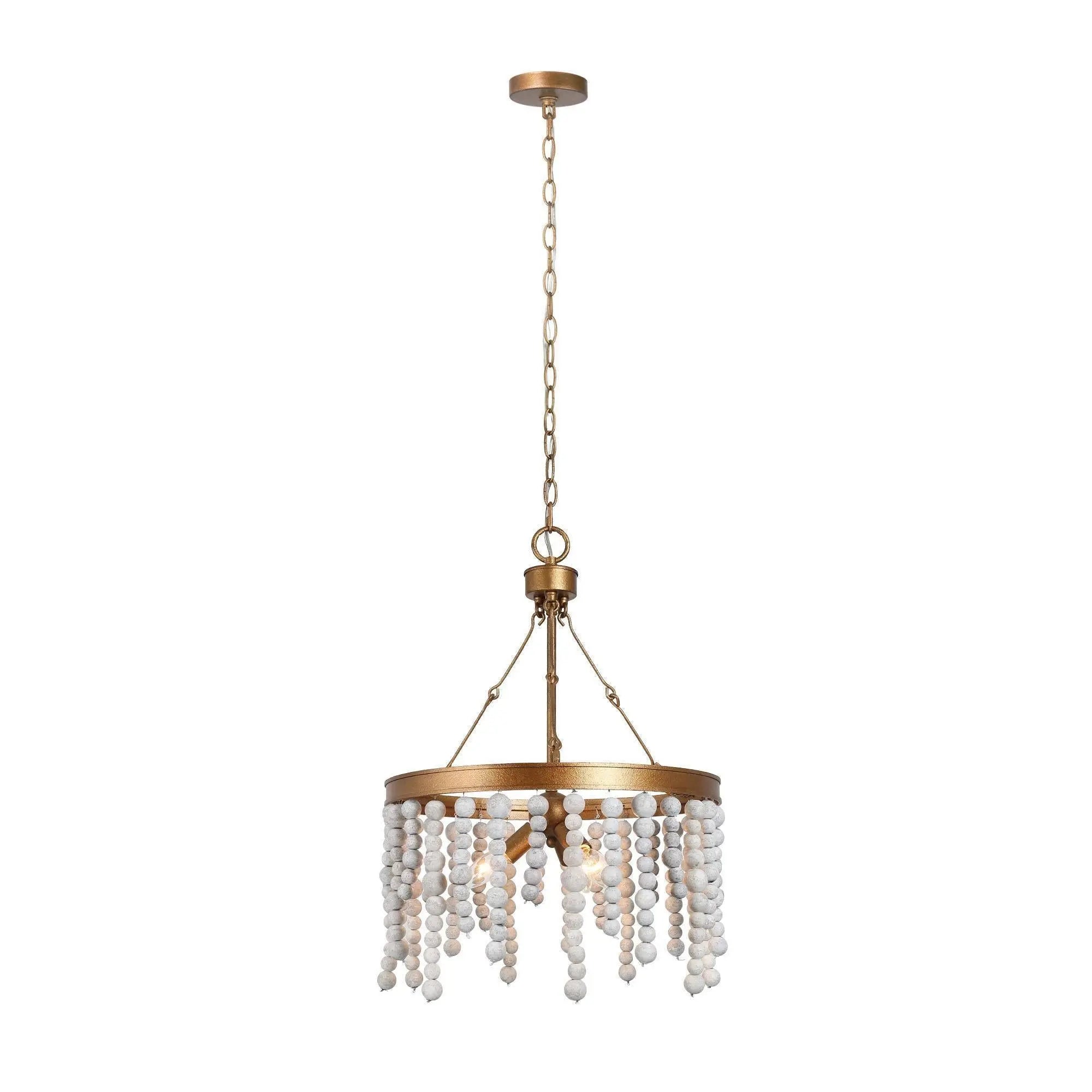 Rutilar 3-Light Small Gold Chandelier