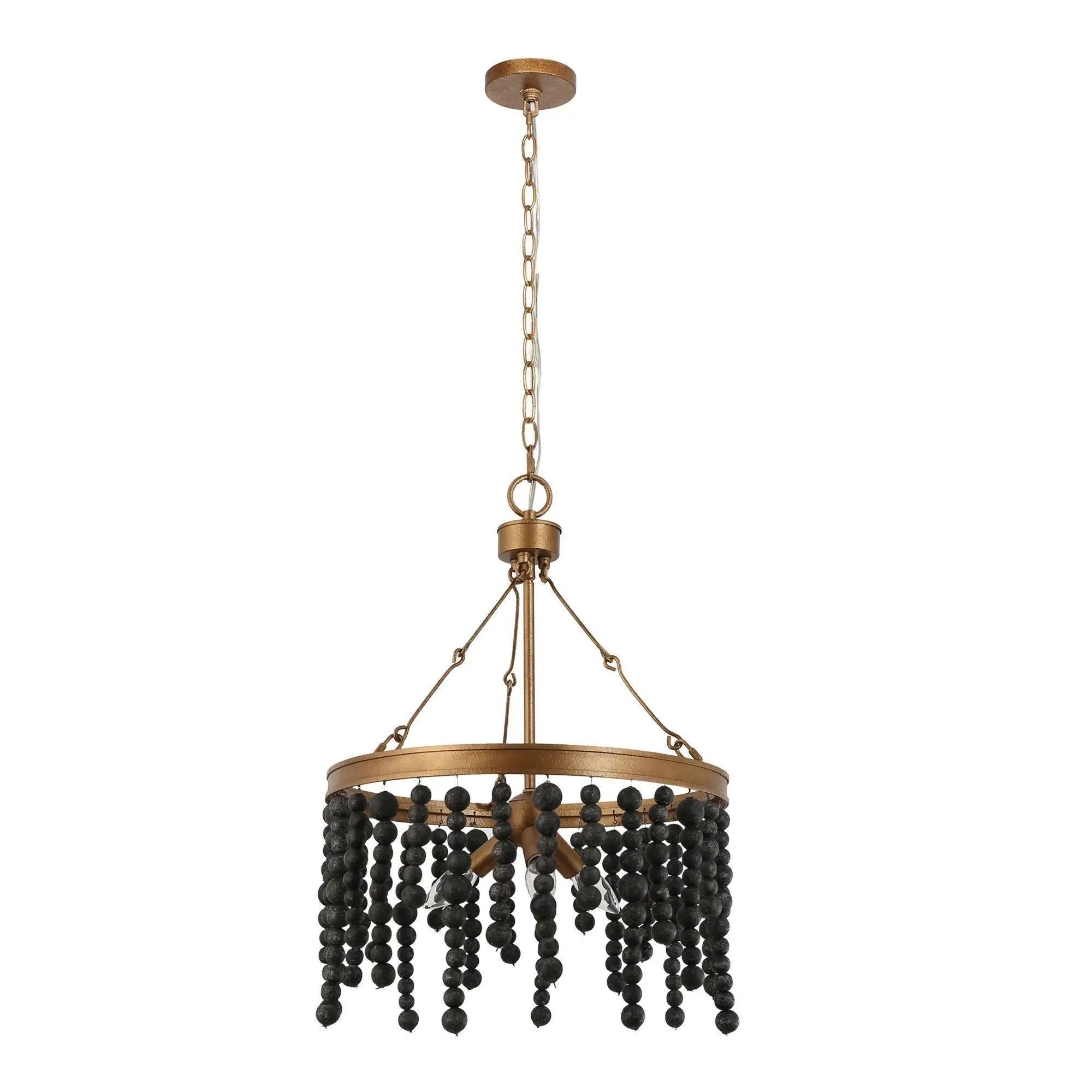 Rutilar 3-Light Small Gold Chandelier