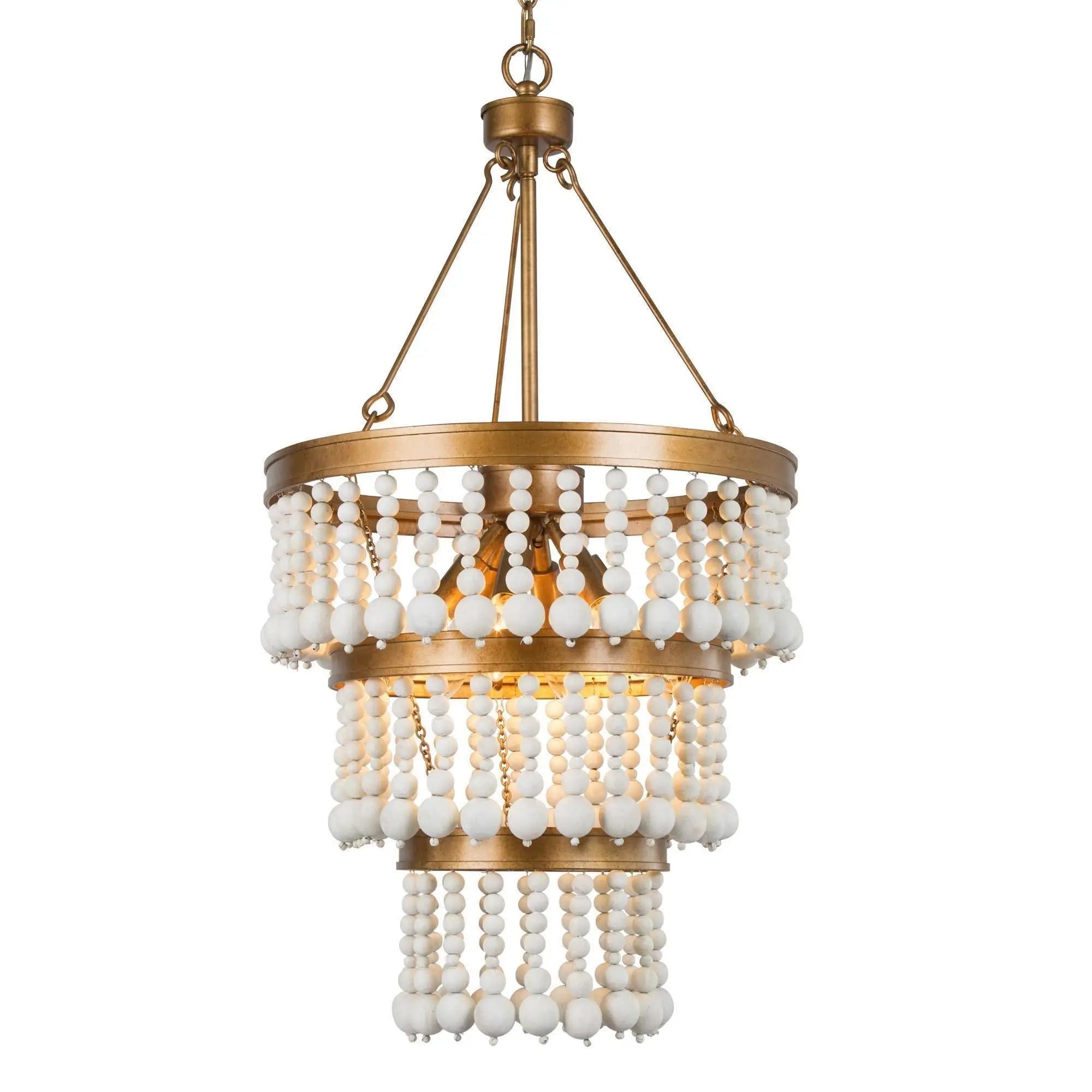 Rutilar 6-Light Small Gold Chandelier