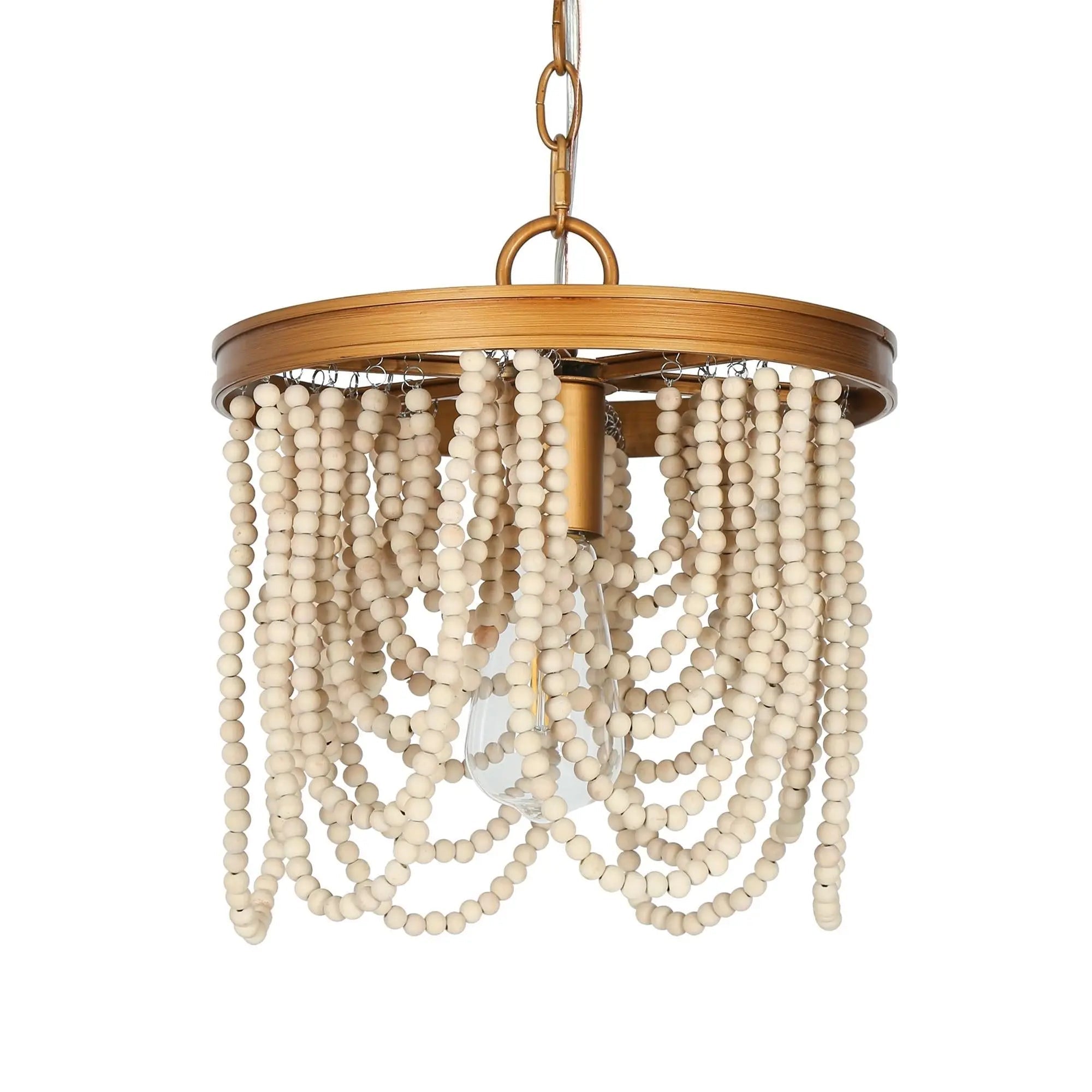Mitzvah 1-Light Medium Gold Modern Pendant Light Fixtures
