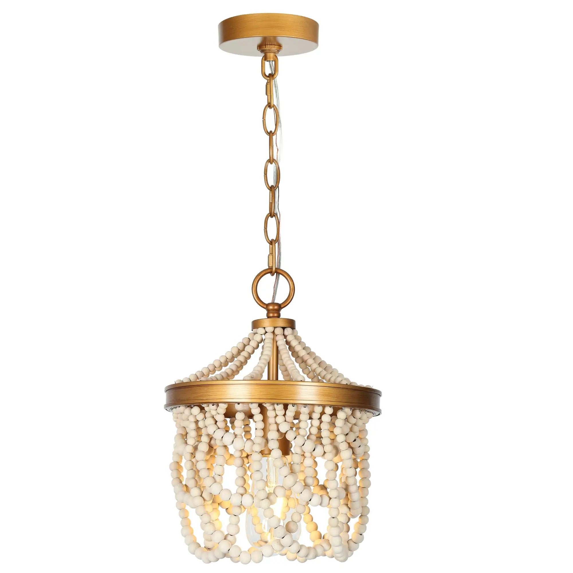 Mitzvah 1-Light Mini Gold Modern Pendant Light Fixtures