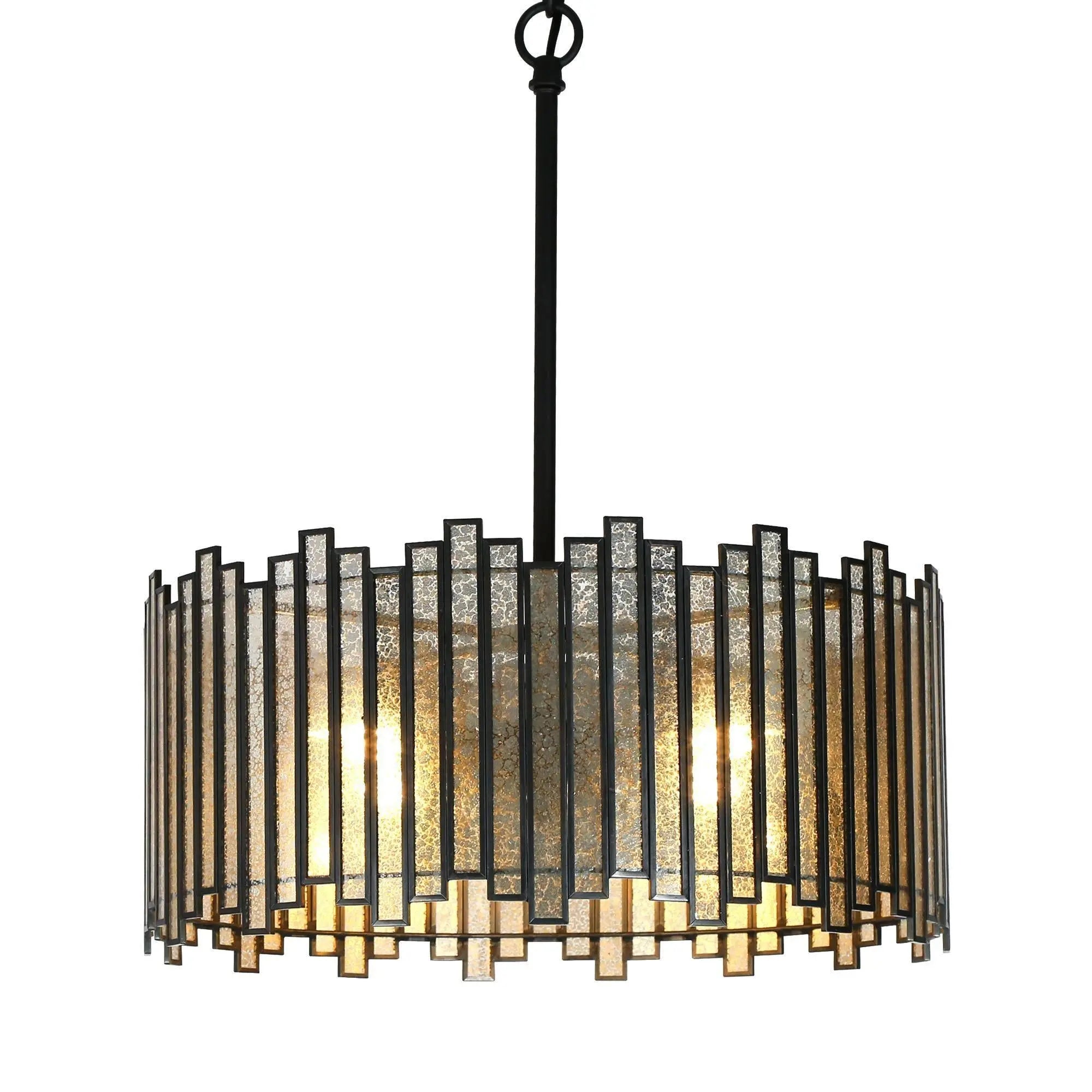 Hemaaolay 4-Light Small Black Chandelier