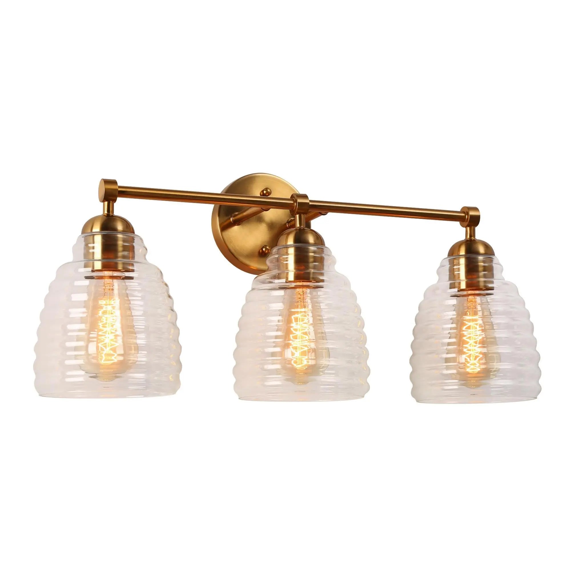 Hydretro 3-Light Brass Vanity Light