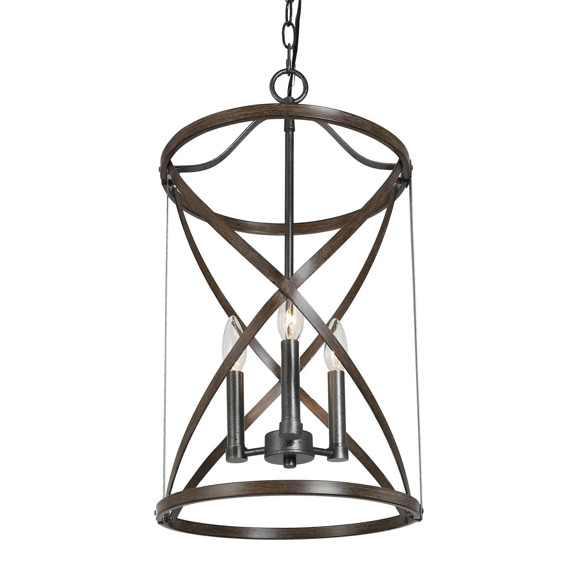 Houmi 3-Light Mini Brass Chandelier