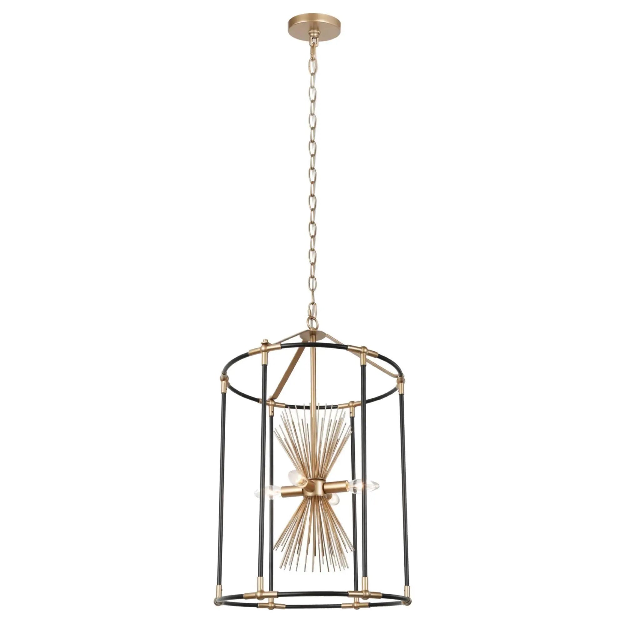 Erlindanuel 4-Light Small Black Chandelier