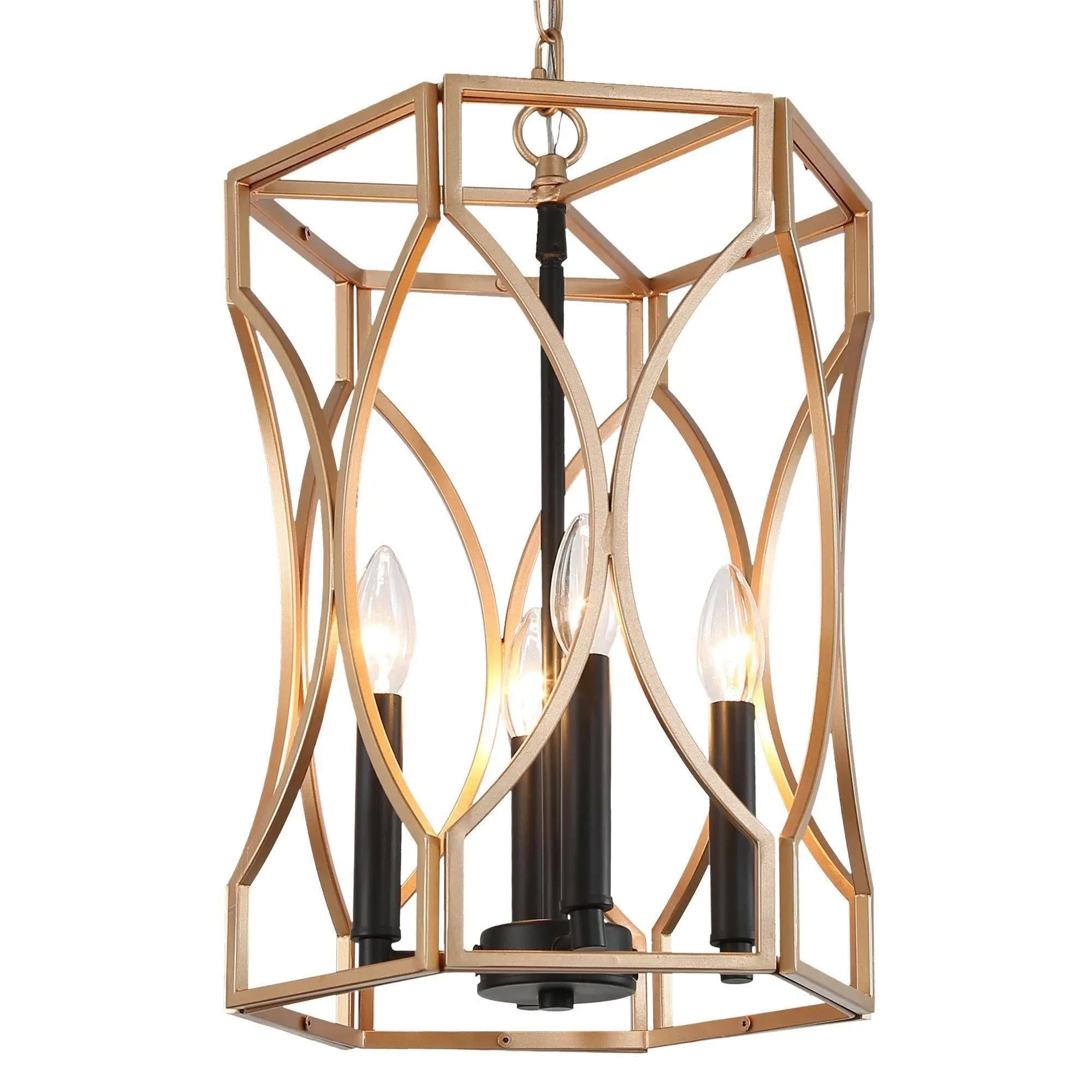 Kama 4-Light Mini Brass Chandelier