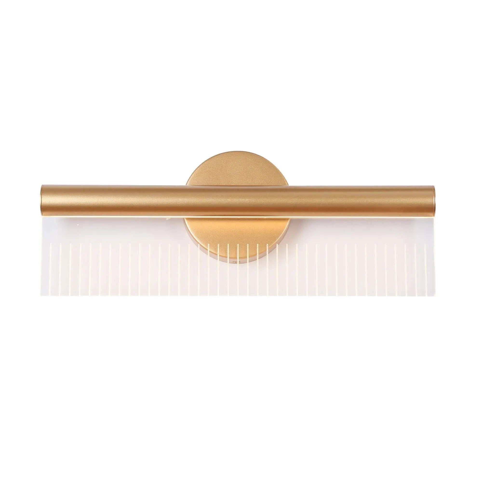 Calceolaria 1-Light Gold Rectangle Acrylic LED Wall Sconces