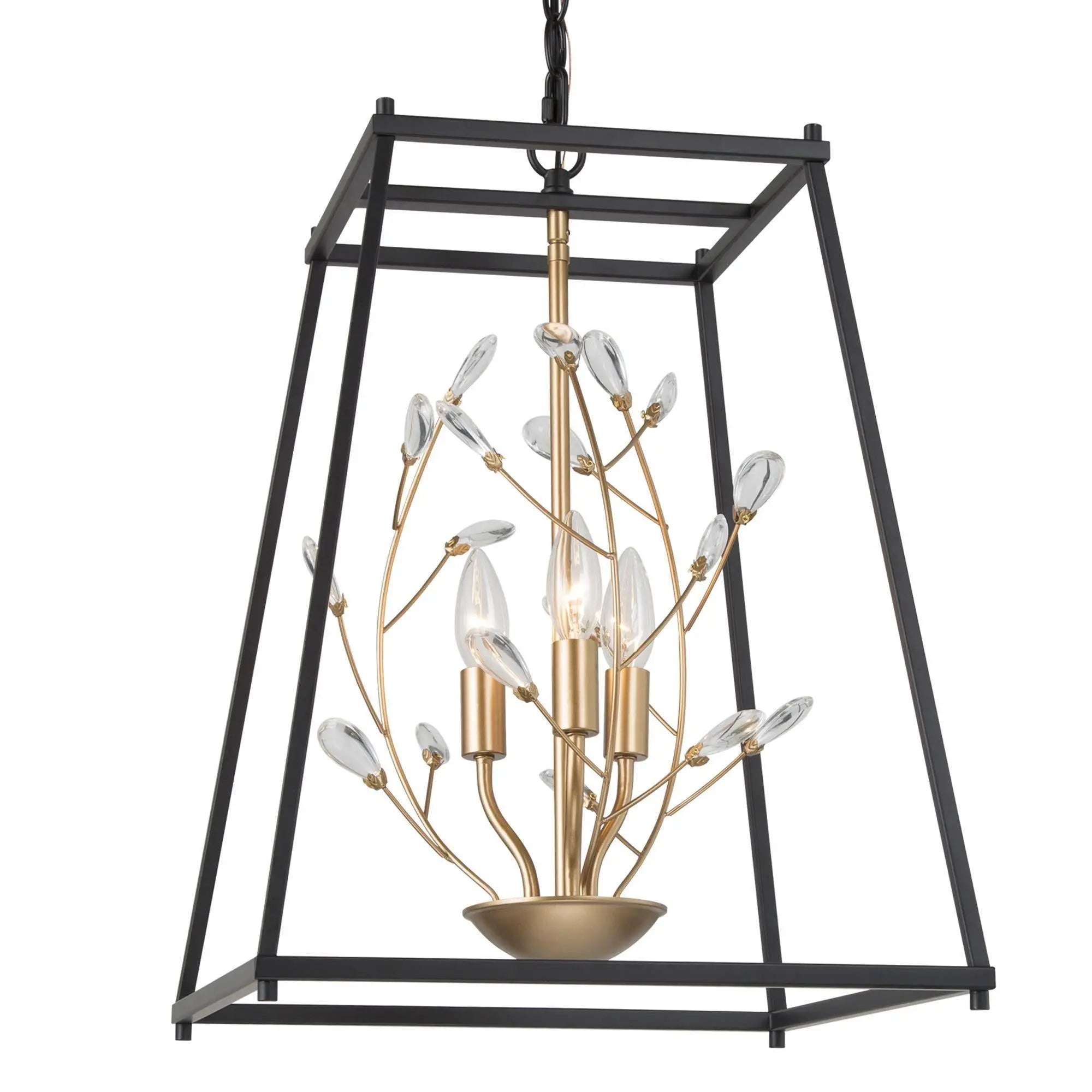 Rekorderlig 3-Light Small Black Chandelier