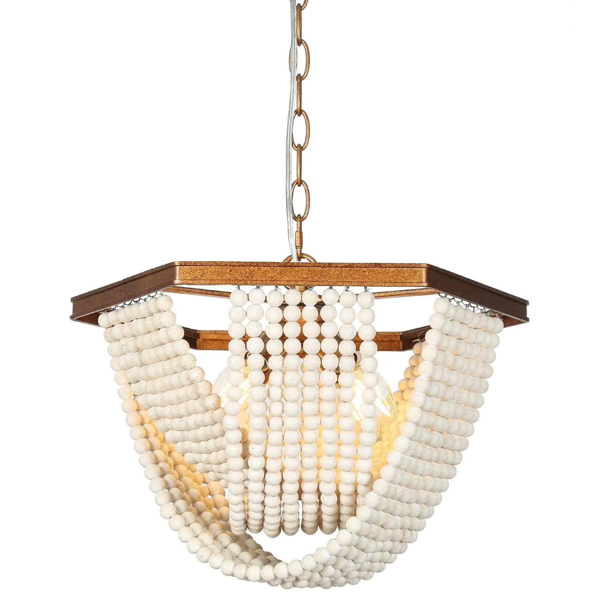 Stylasteridae 4-Light Small Gold Chandelier
