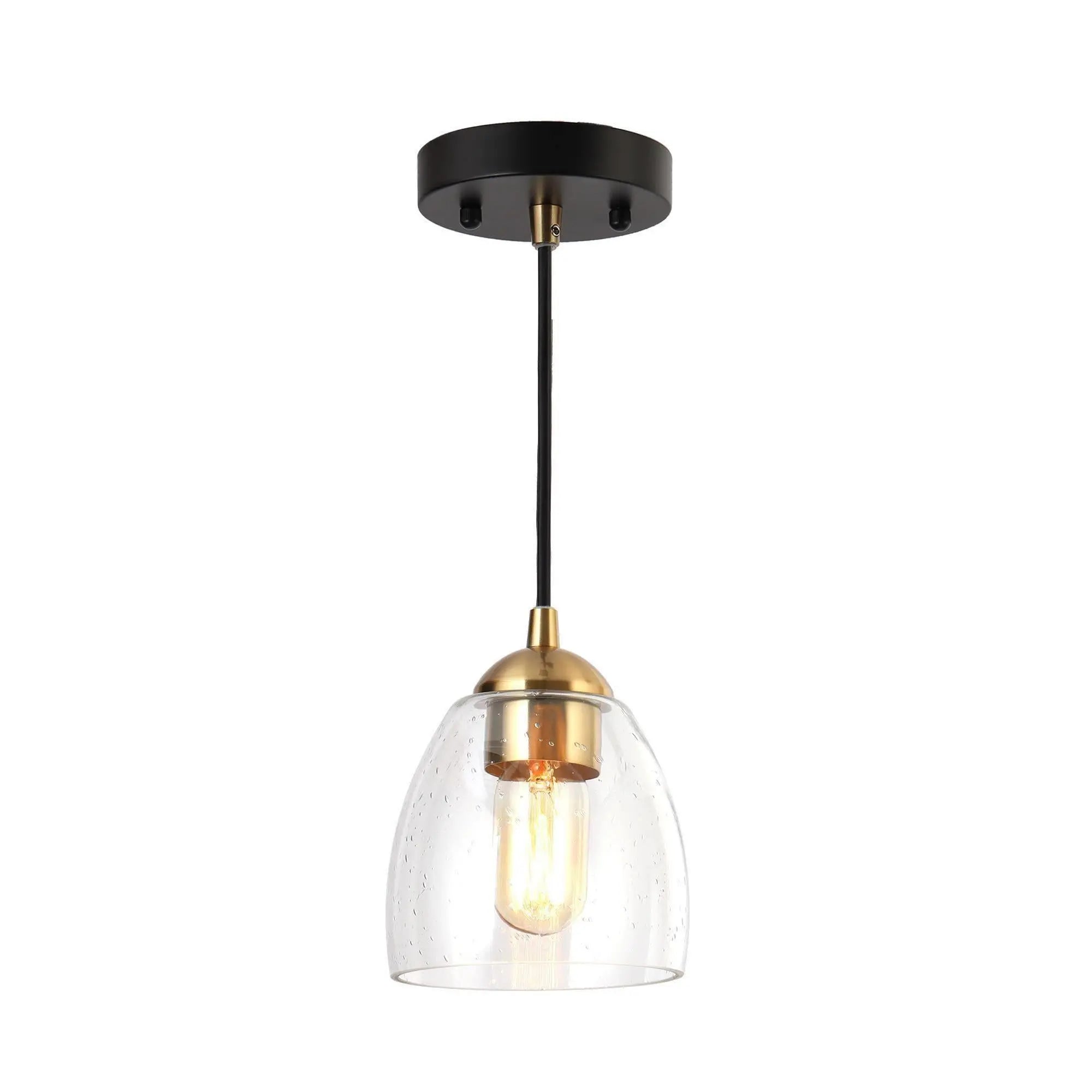 Kerwin 1-Light Mini Black Modern Pendant Light Fixtures