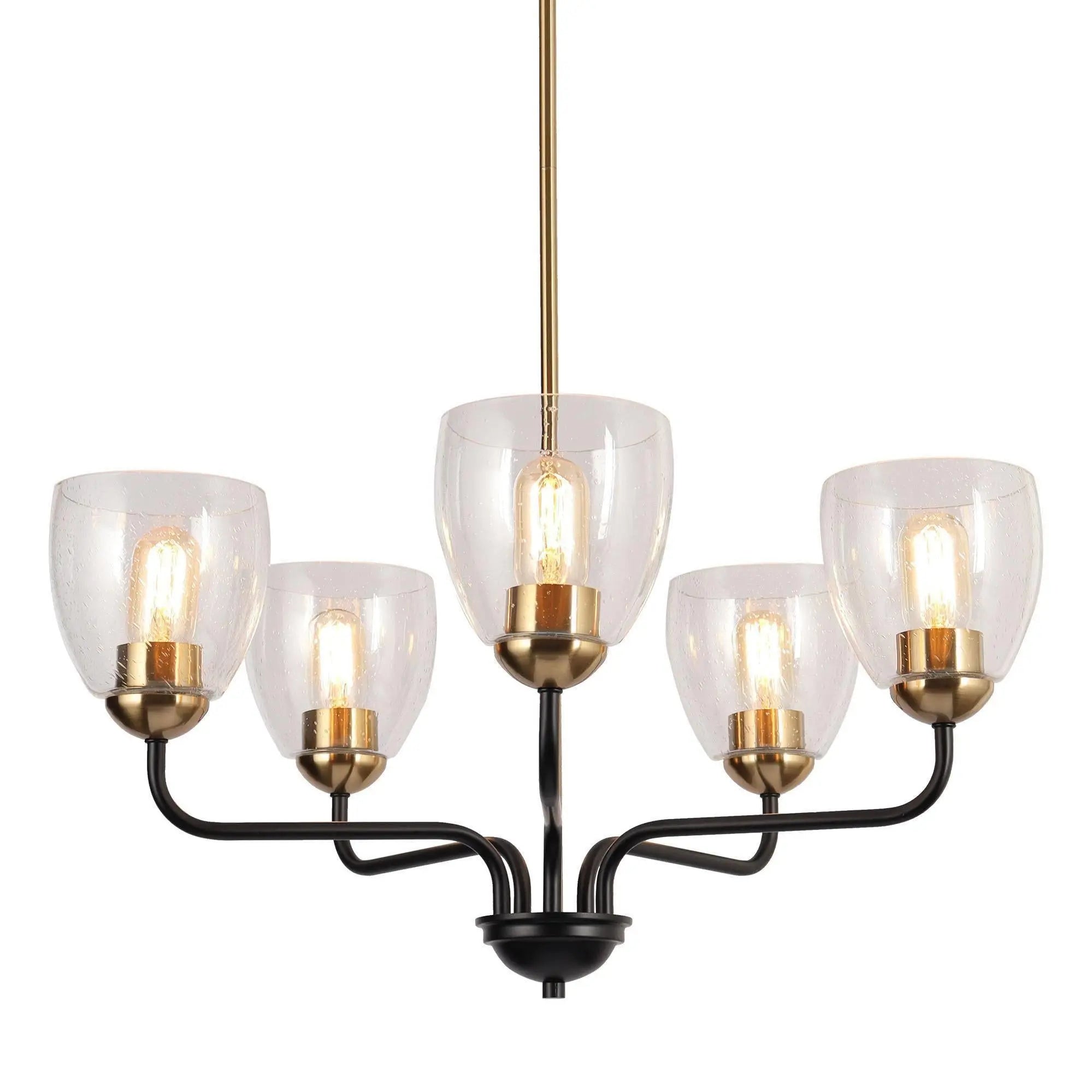 Kerwin 5-Light Large Black Chandelier