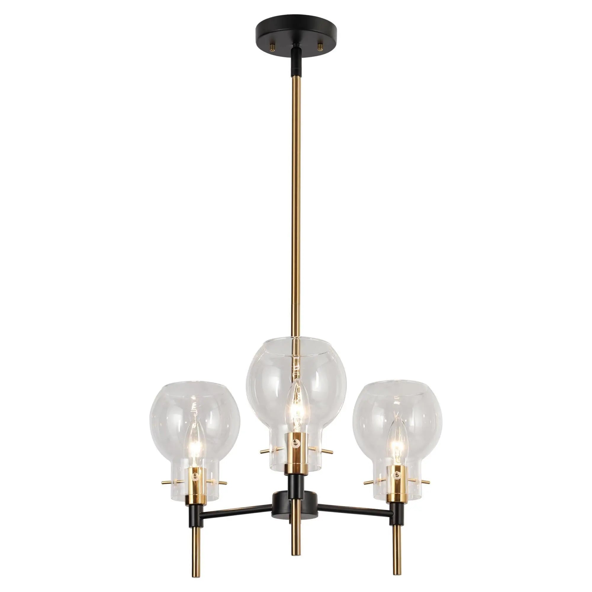 Aiglitis 3-Light Small Black Chandelier