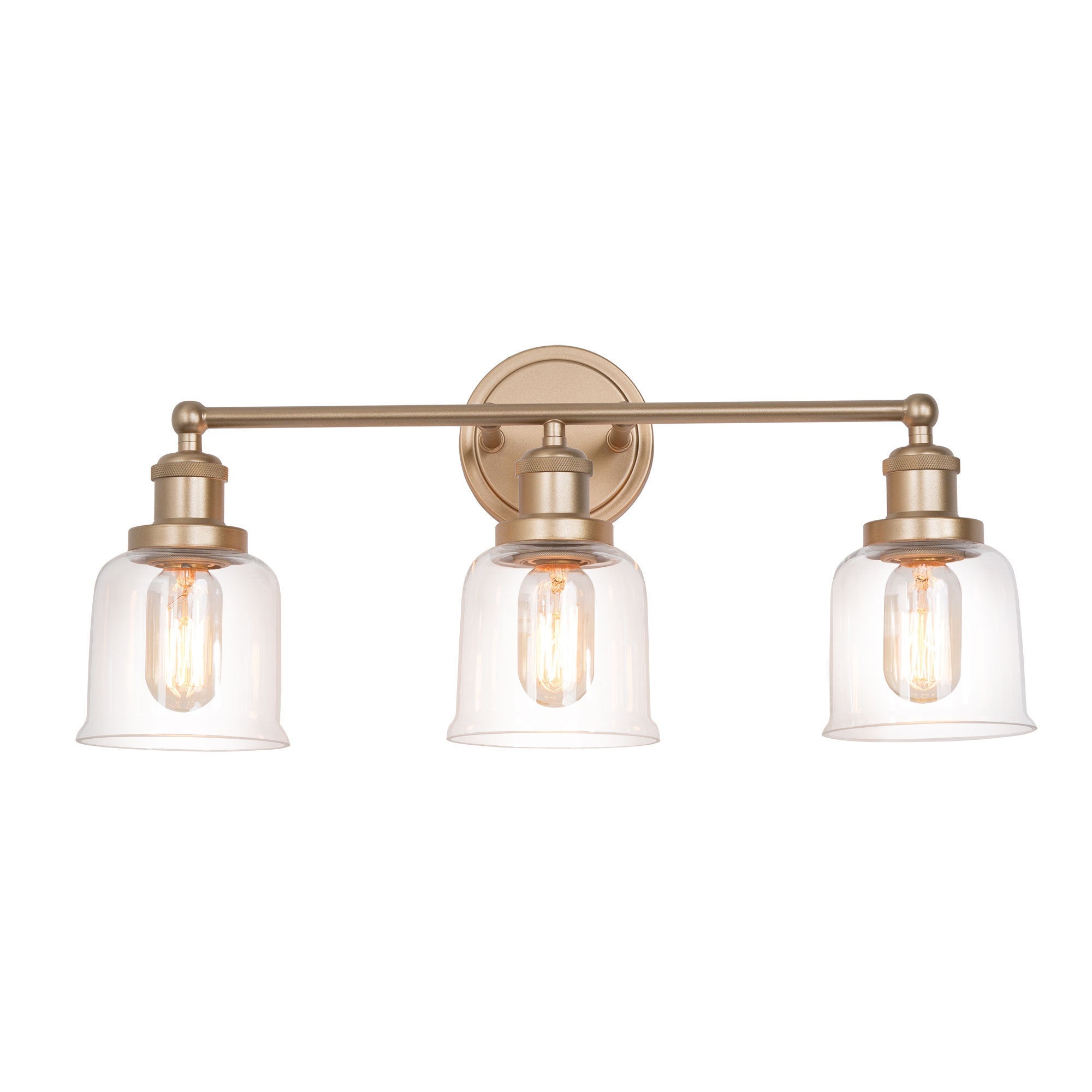 Hengrava 3-Light Gold Vanity Light