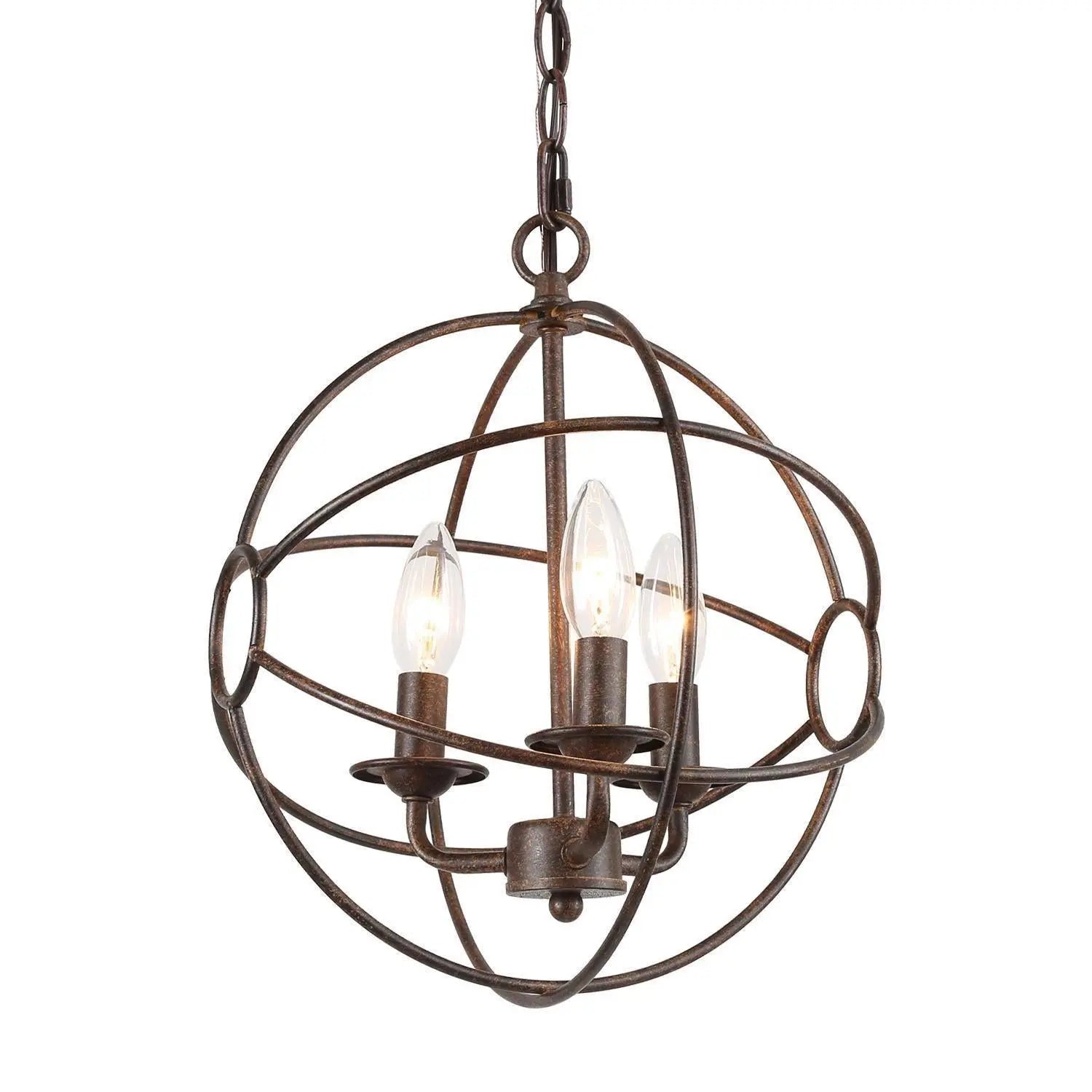 Pepontity 3-Light Mini Bronze Chandelier