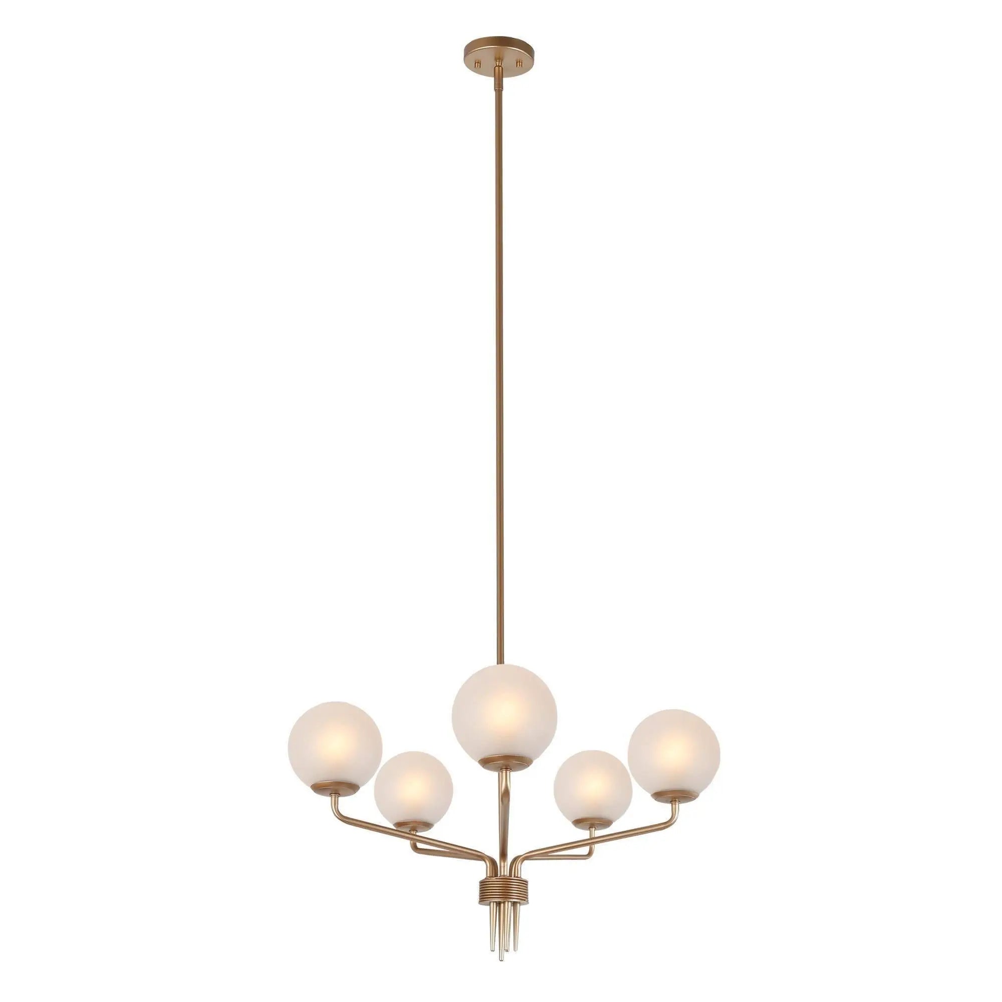 Latricewilks 5-Light Large Gold Chandelier