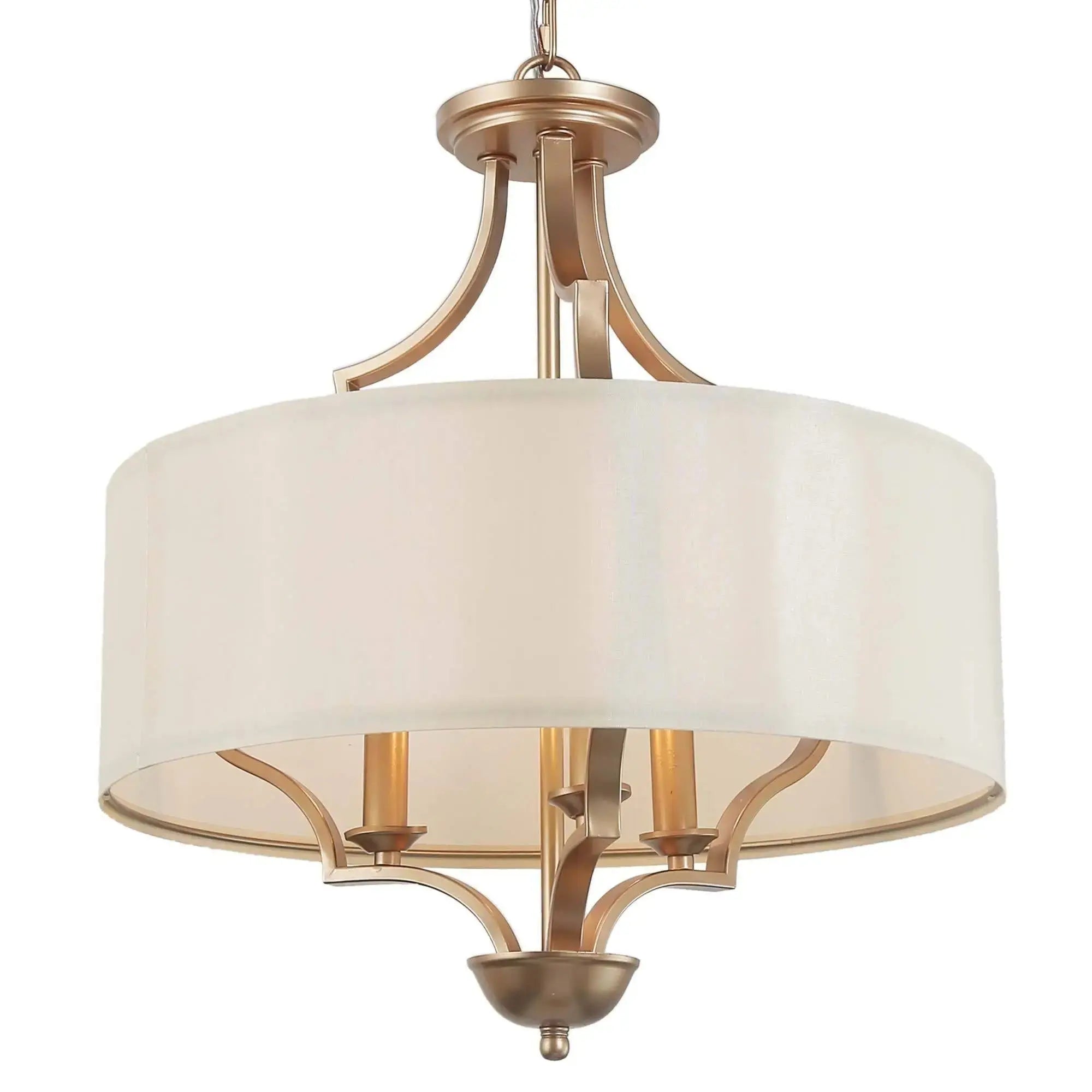 Gendonlyn 3-Light Small Gold Chandelier