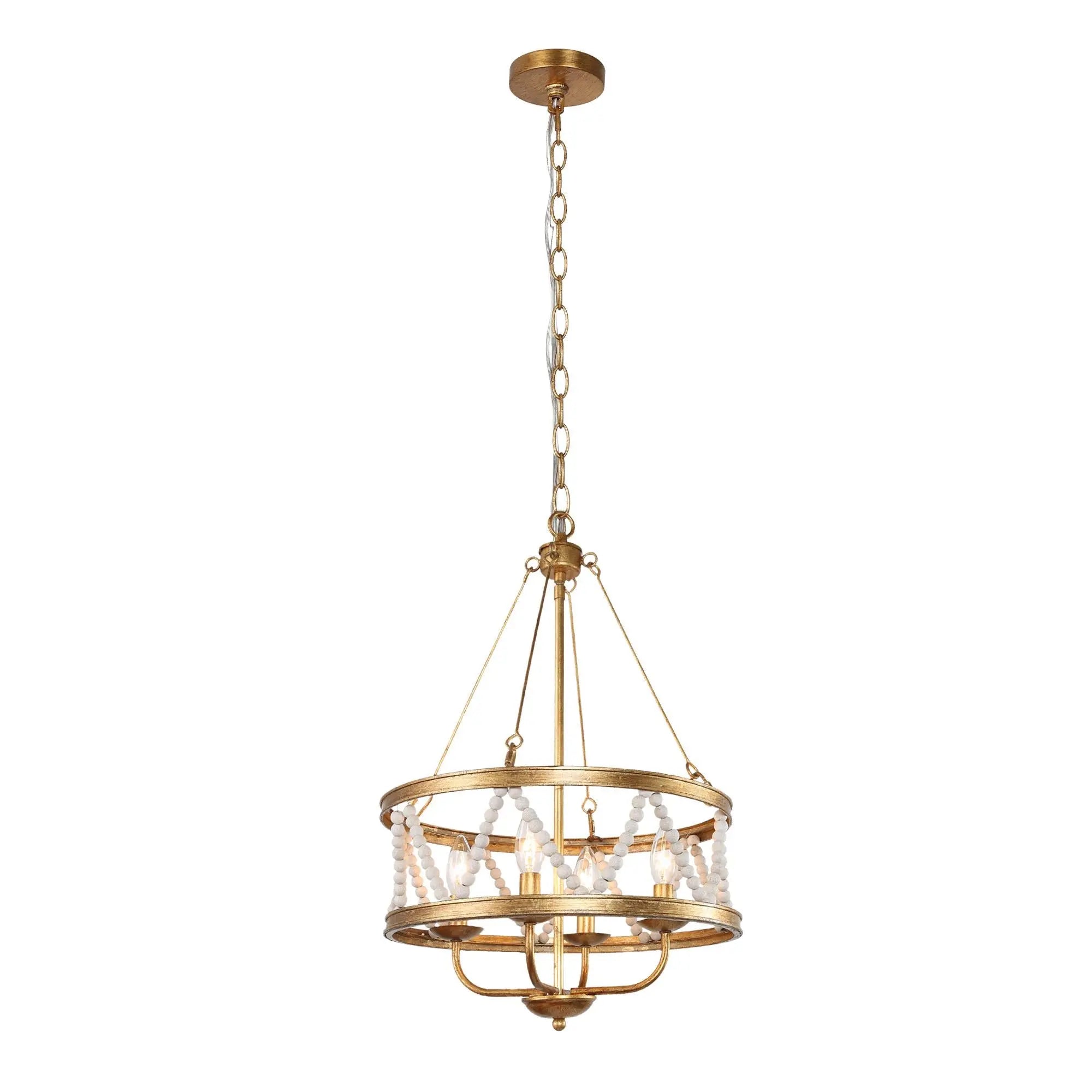 Jerusalem 4-Light Small Gold Chandelier