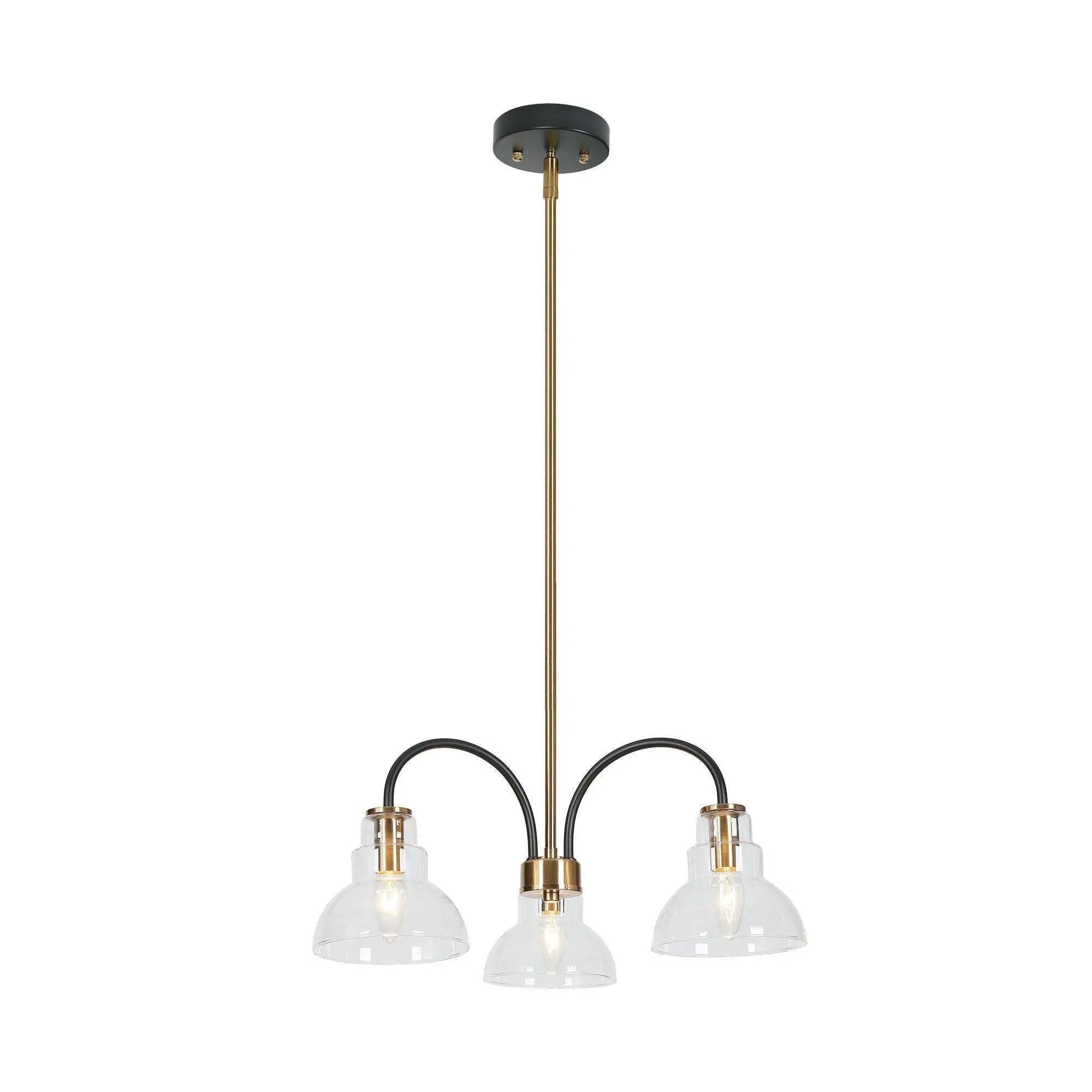 Balohimen 3-Light Small Black Chandelier