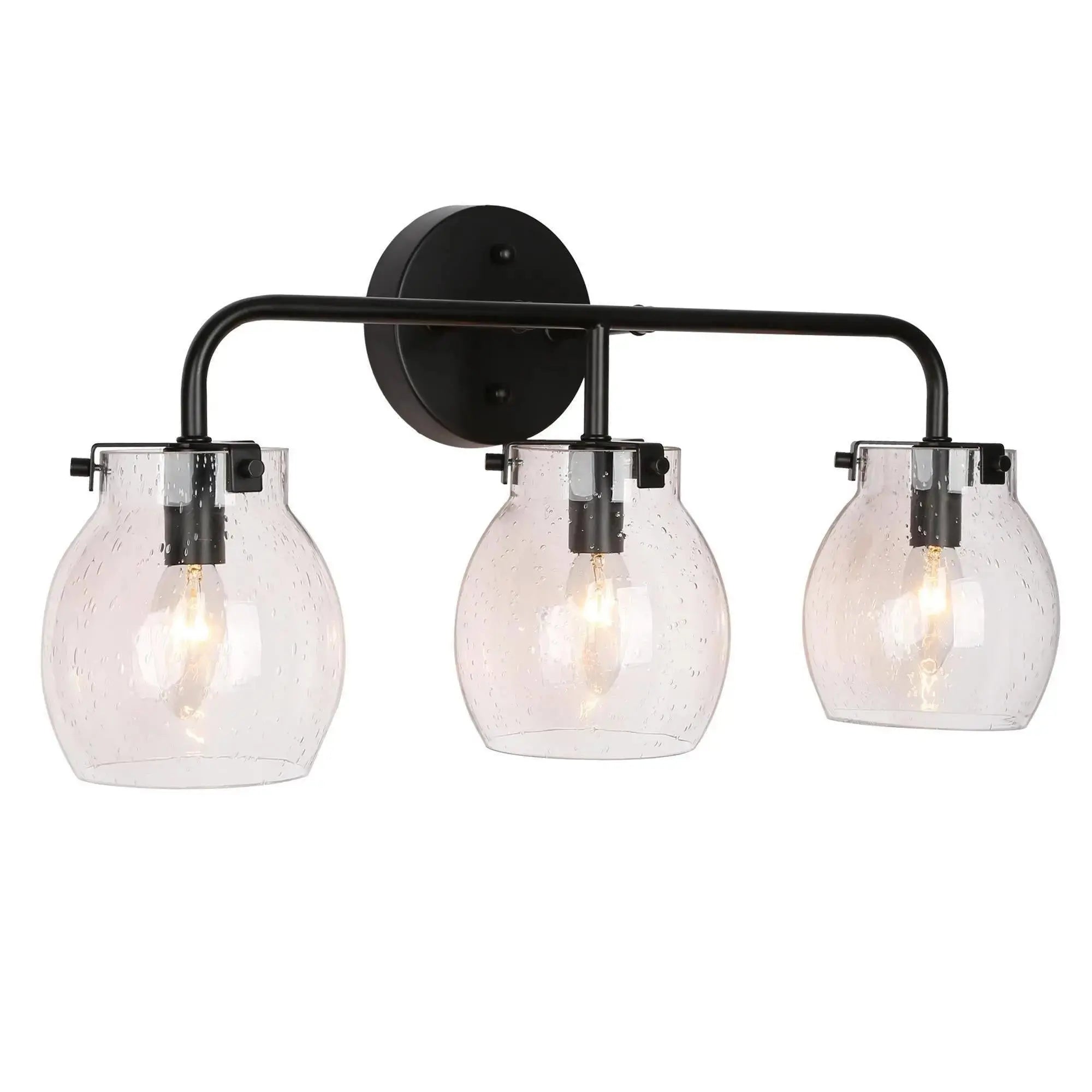 Caninavallar 3-Light Black Vanity Light