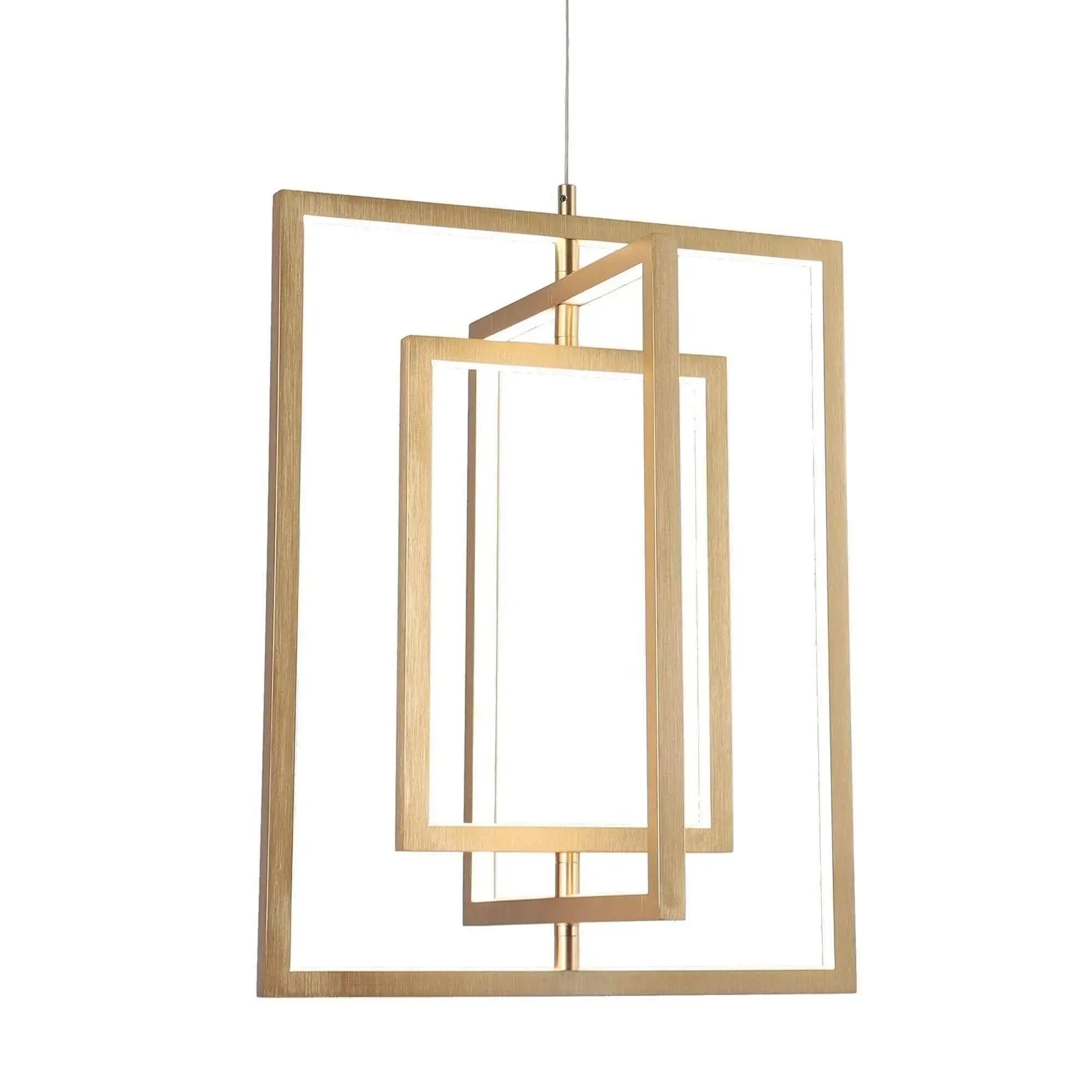 Lithops 3-Light Small Gold LED Chandelier