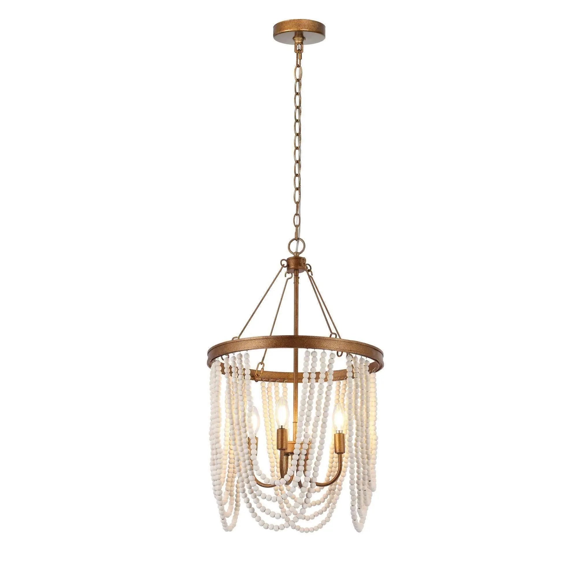 Mystralyn 4-Light Small Gold Chandelier