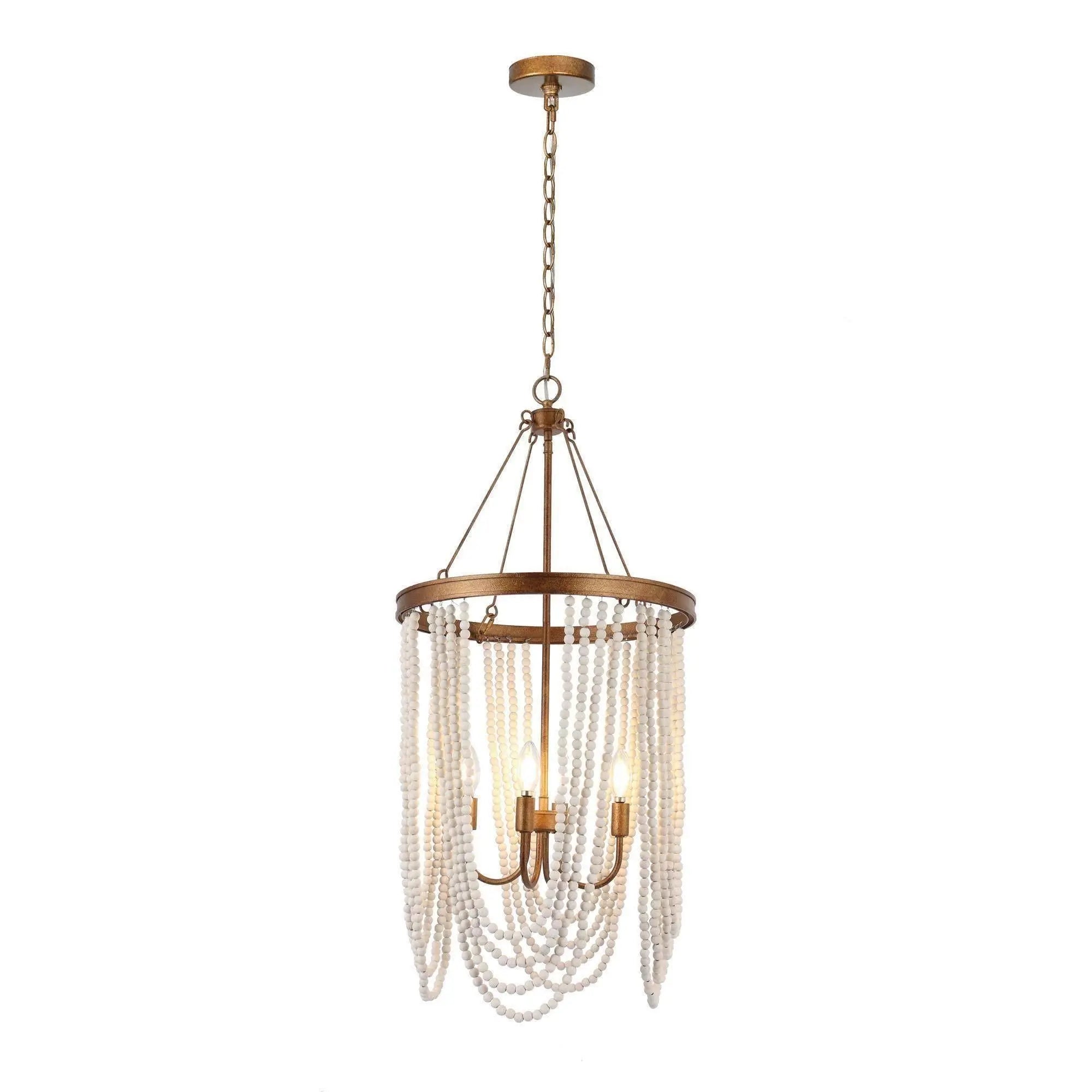 Mystralyn 4-Light Small Gold Chandelier