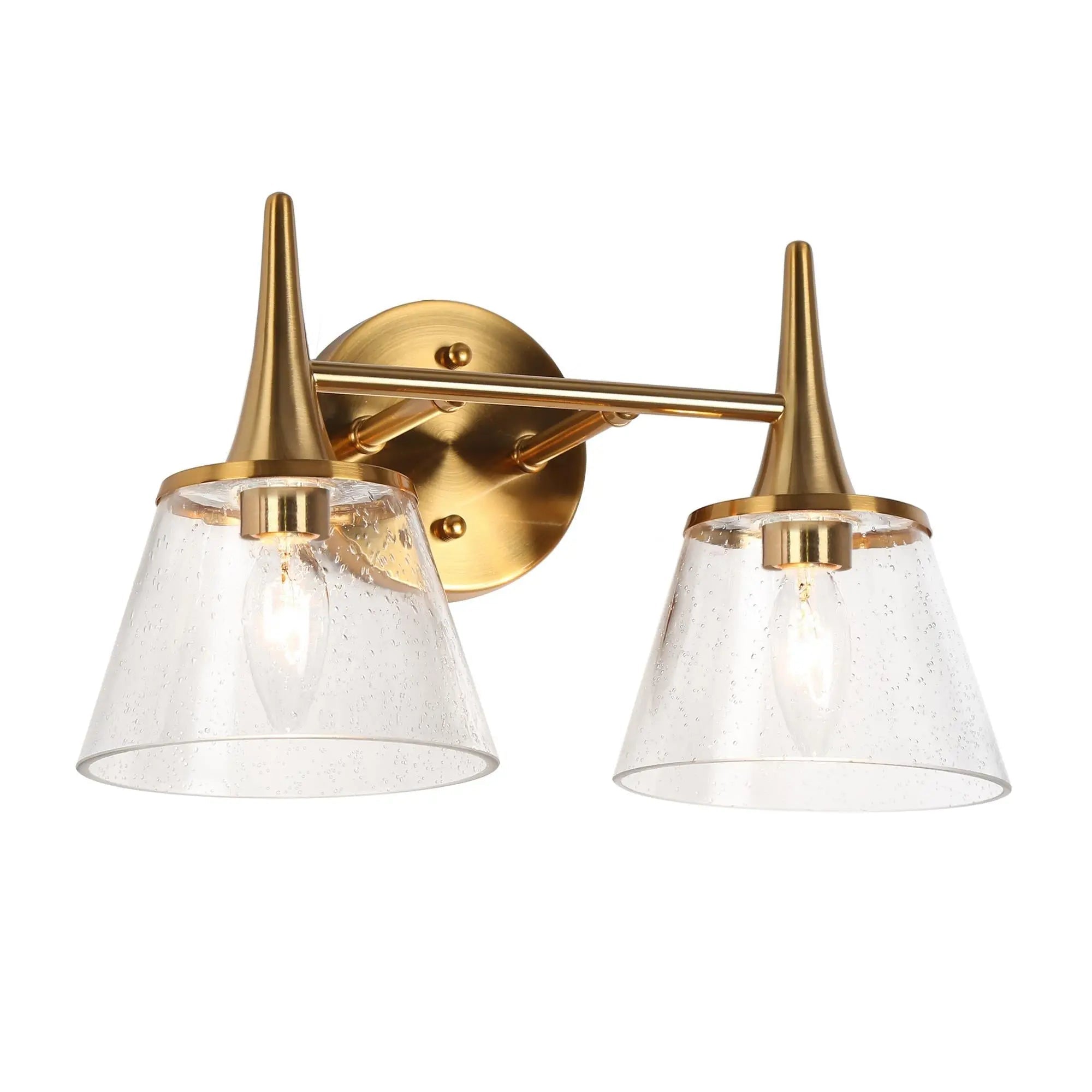 Quoridan 2-Light Gold Vanity Light