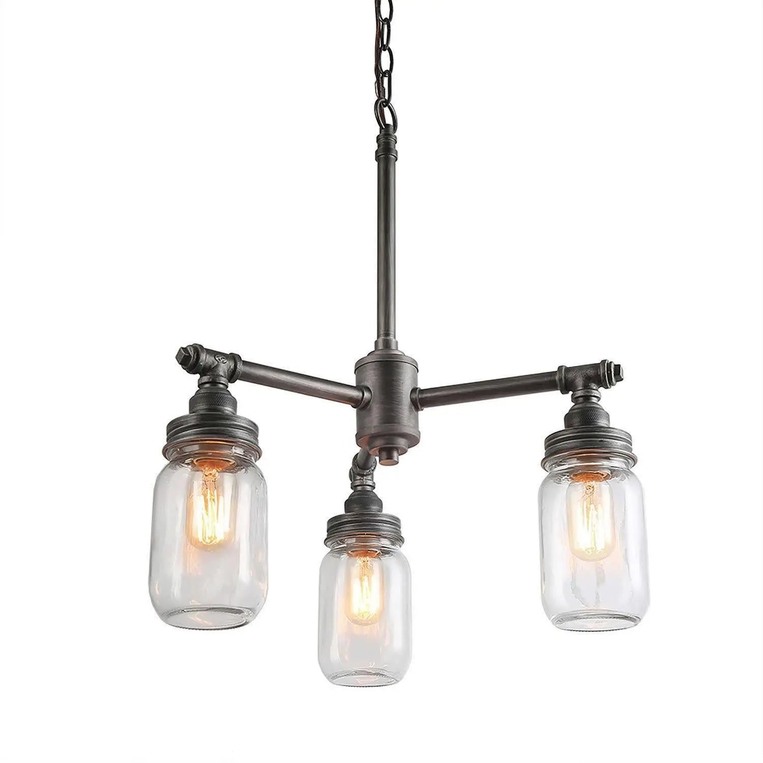 Nettles 3-Light Small Wood Chandelier