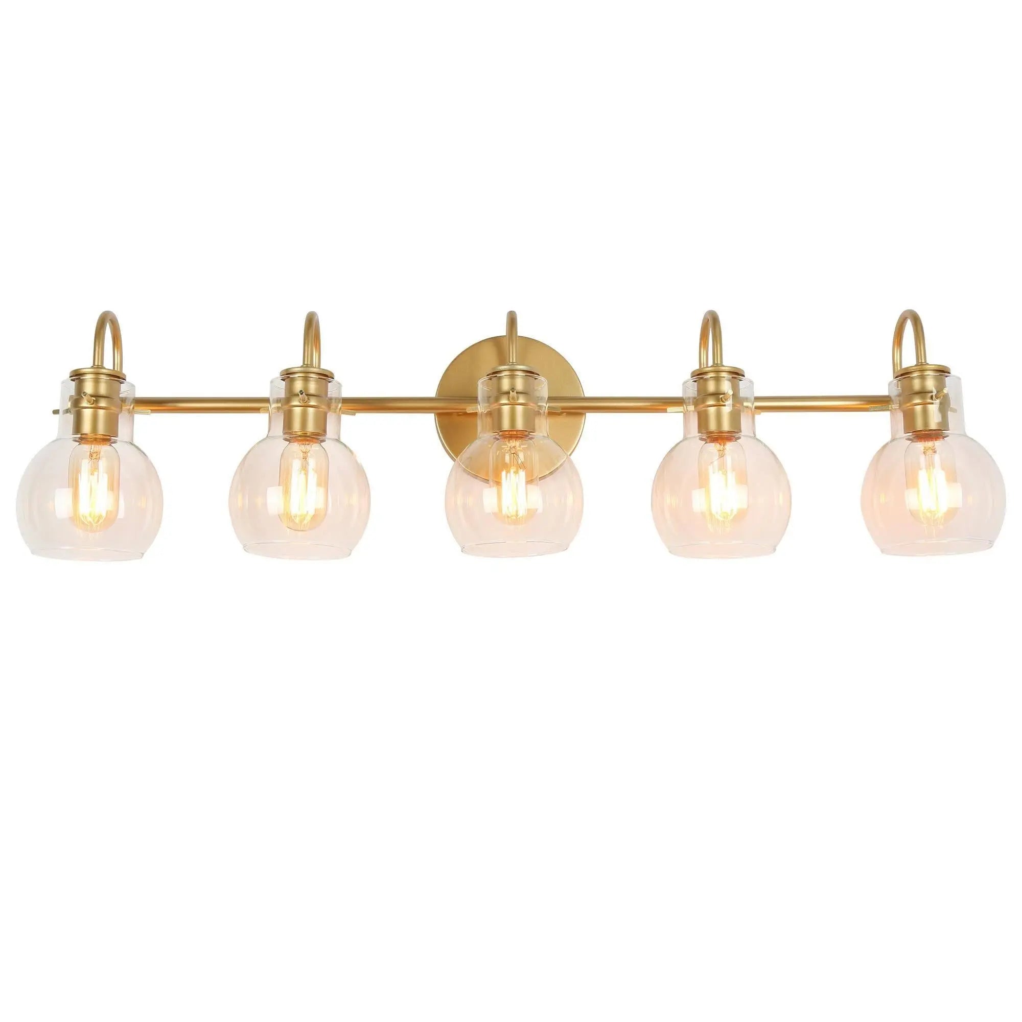 Borislav 5-Light Gold Vanity Light