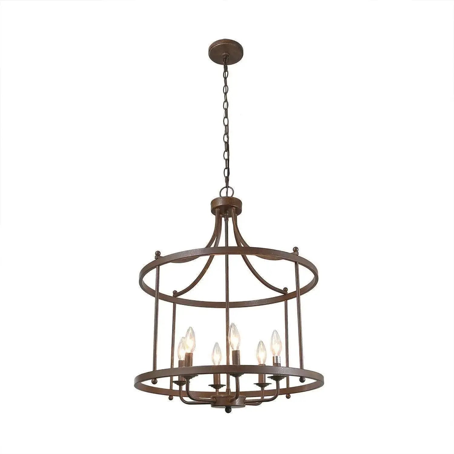 Trounifer 6-Light Small Black Chandelier
