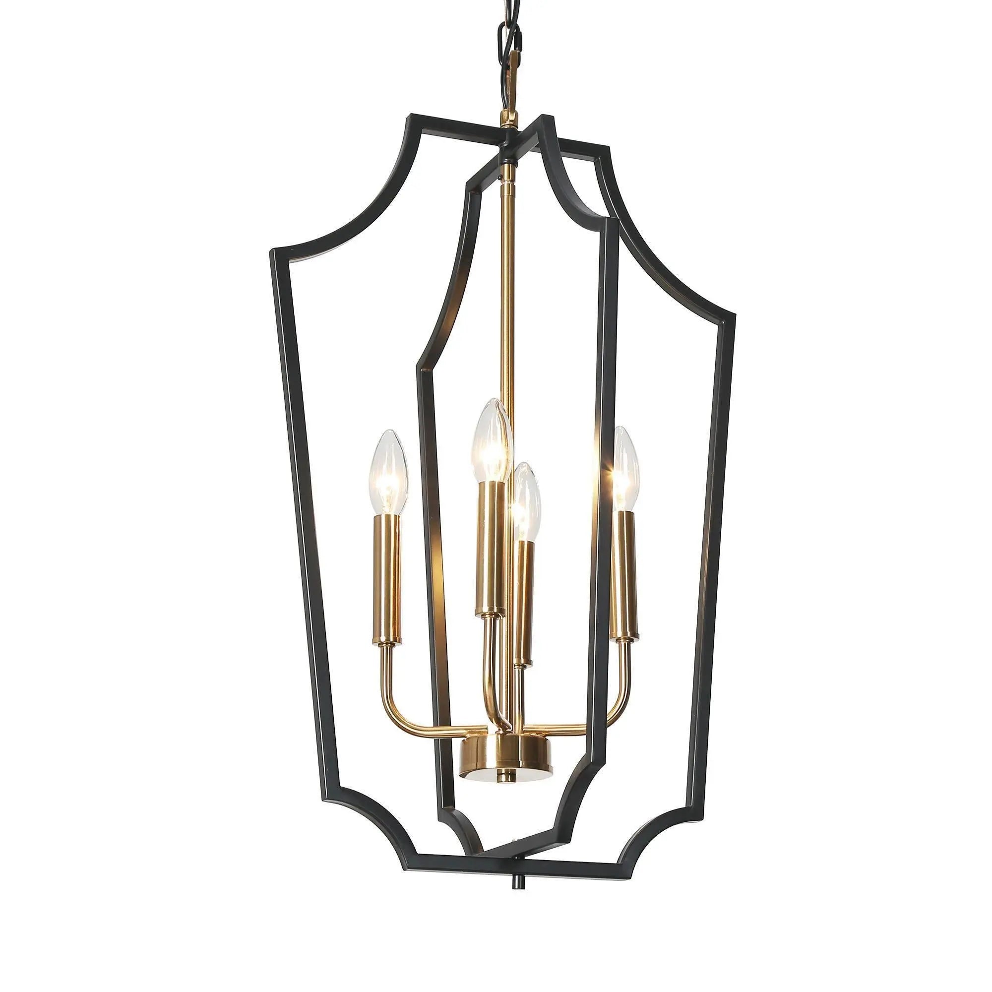 Vicuna 4-Light Small Brass Chandelier