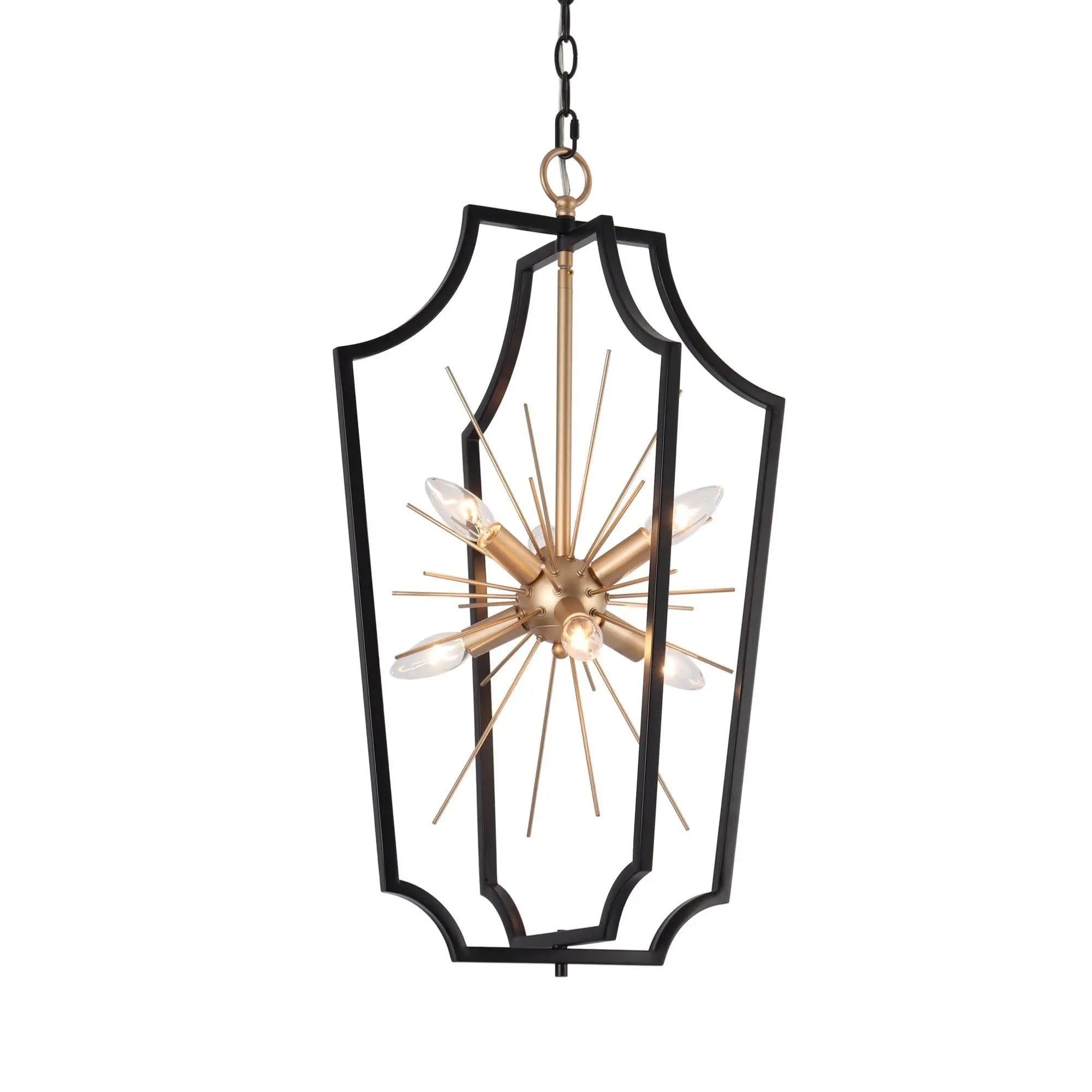 Vicuna 6-Light Small Black Chandelier