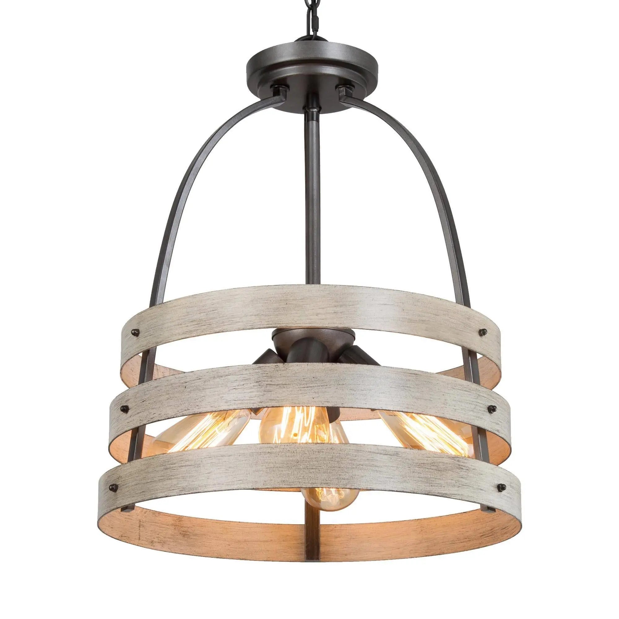 Agouti 4-Light Small Wood Chandelier