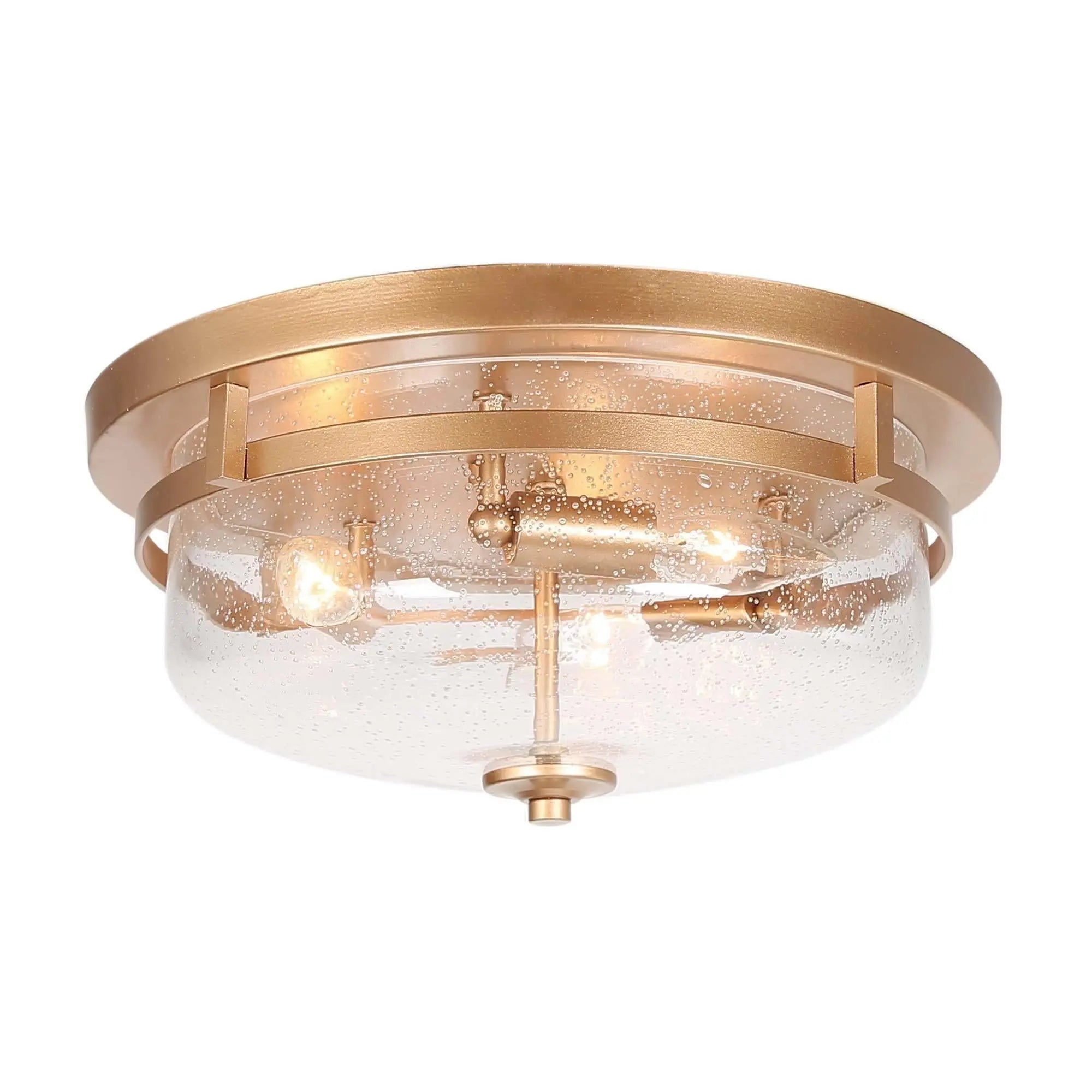 Capybara 3-Light Small Gold Flush-Mount Light