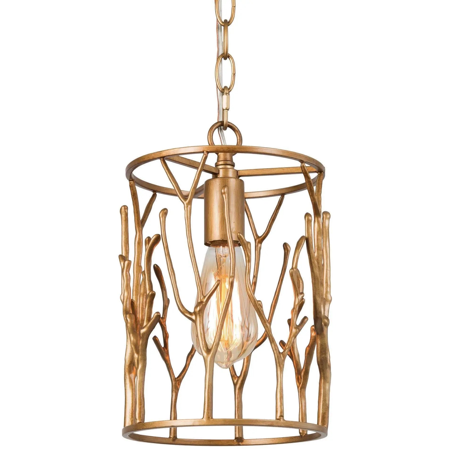 Honjozoing 1-Light Mini Gold Modern Pendant Light Fixtures