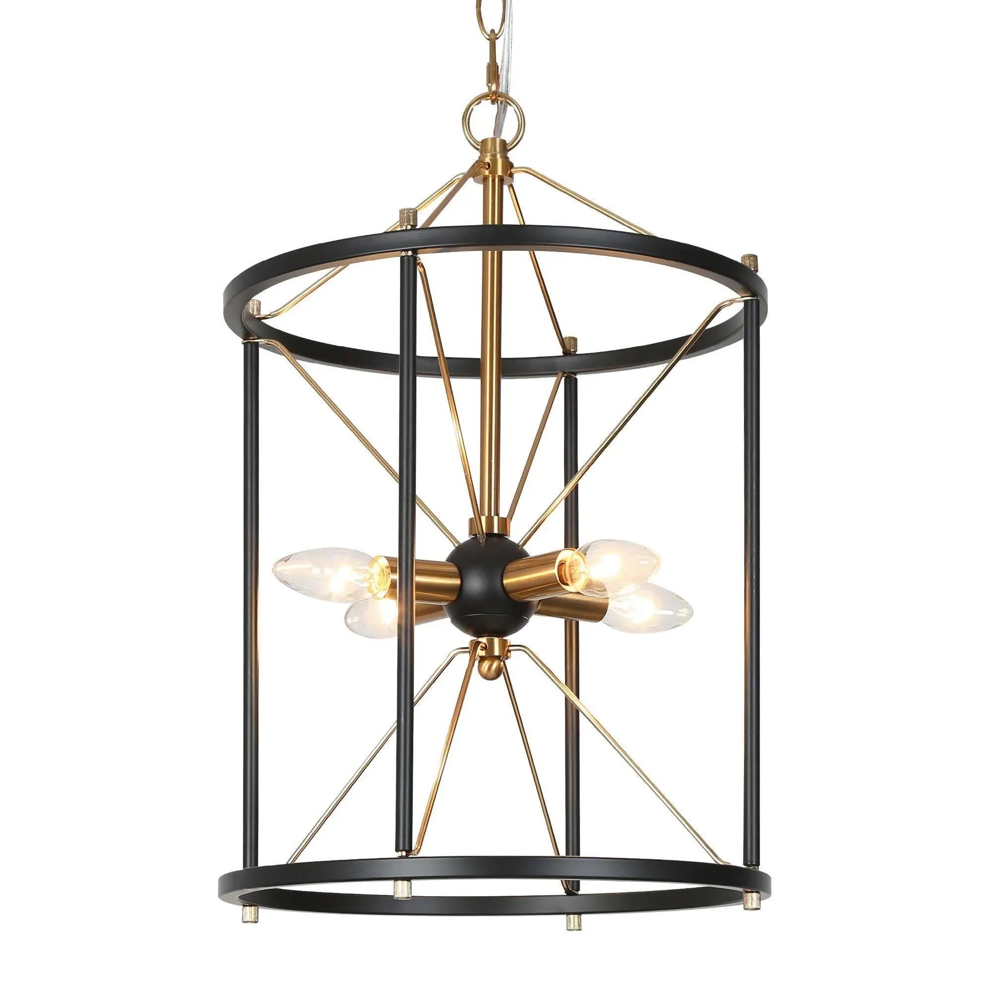 Odelette 4-Light Mini Black Chandelier