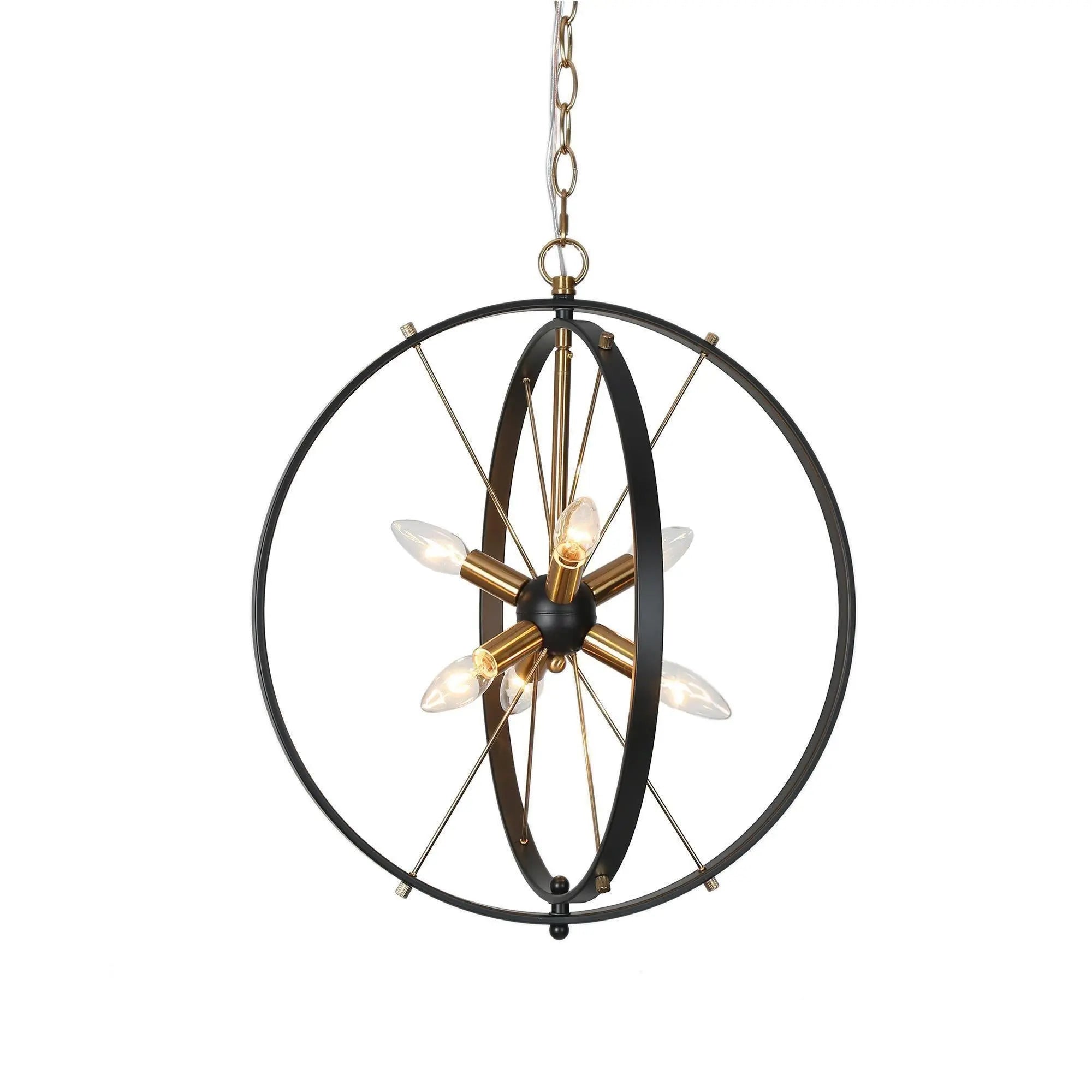 Odelette 6-Light Small Black Chandelier