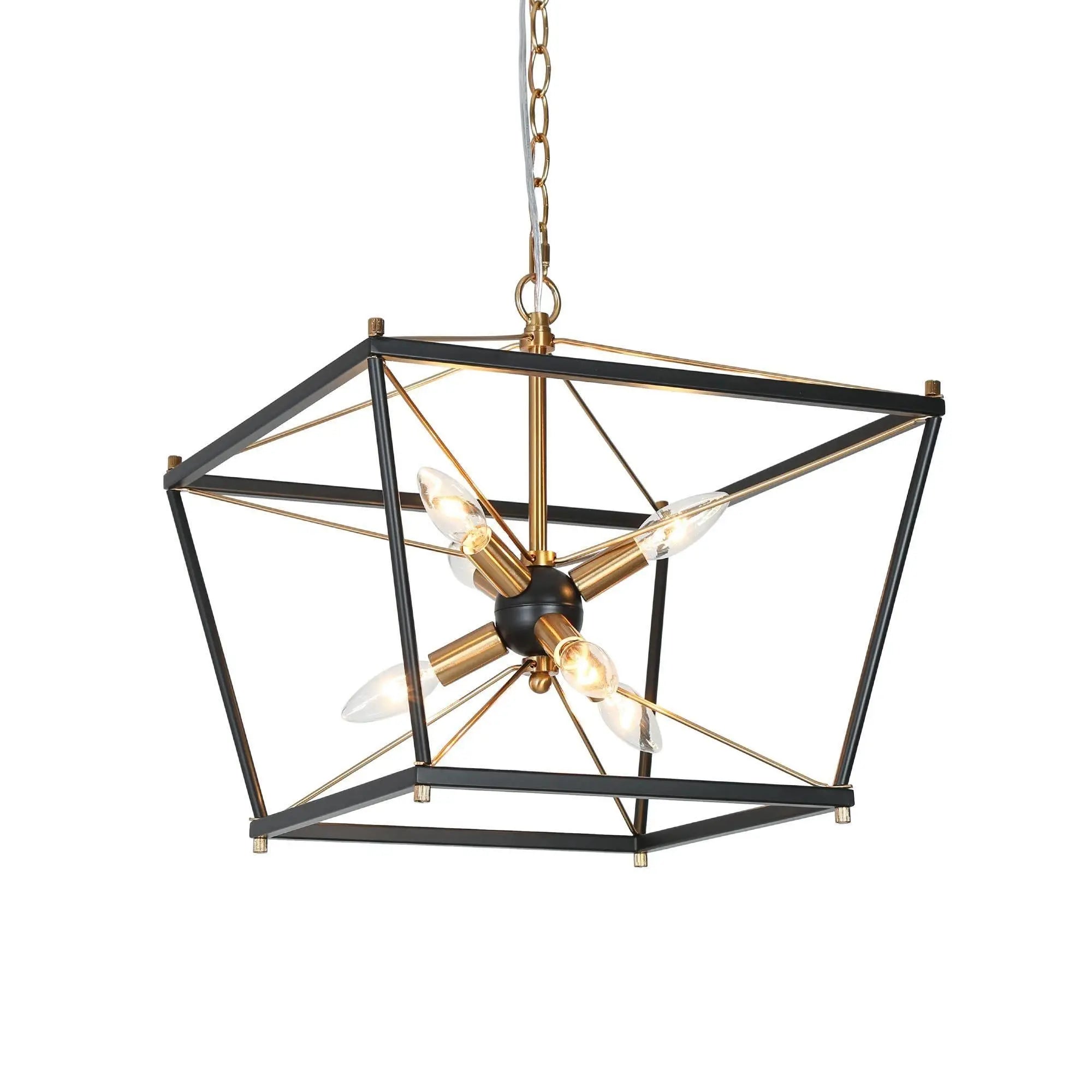 Odelette 6-Light Small Black Chandelier