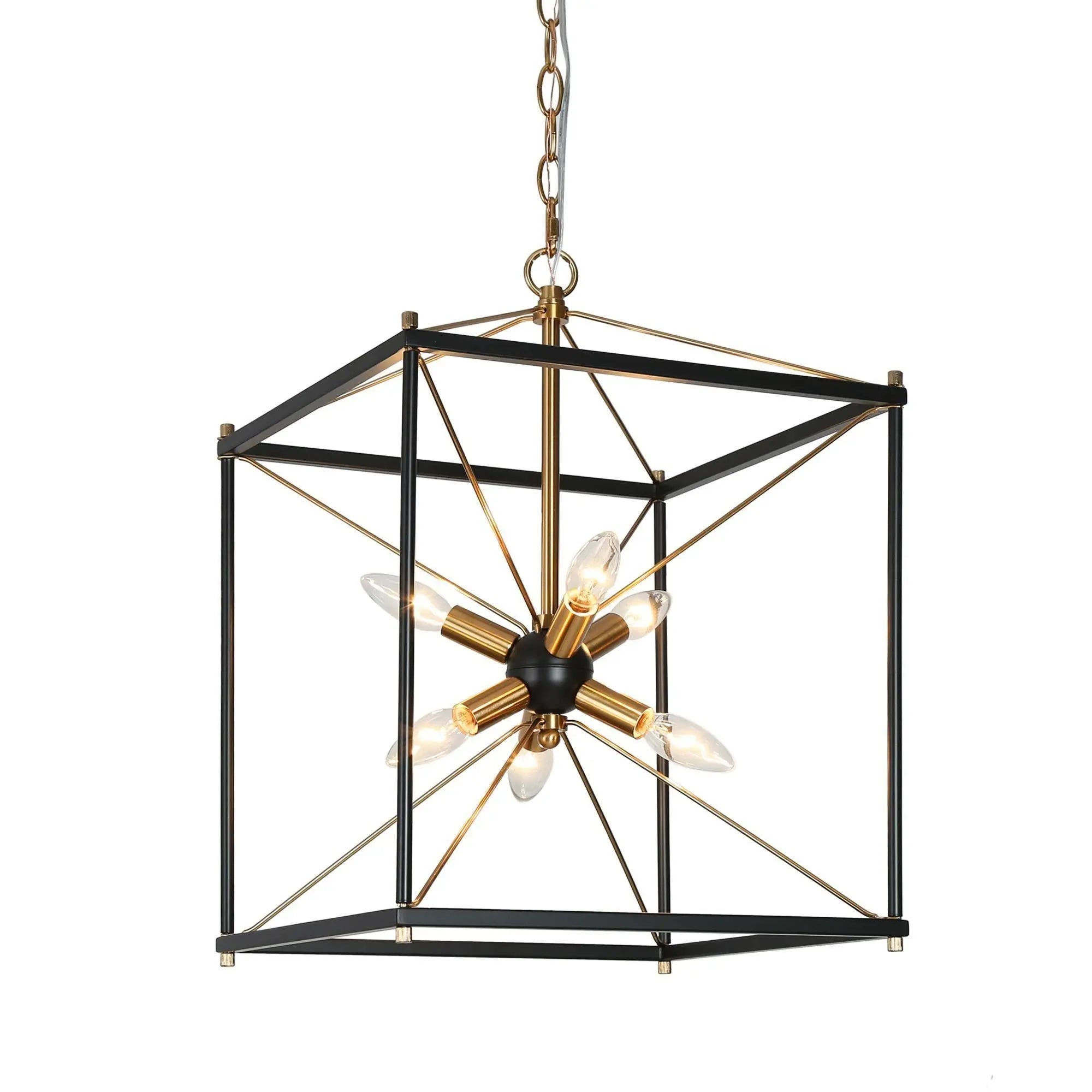 Odelette 6-Light Small Black Chandelier