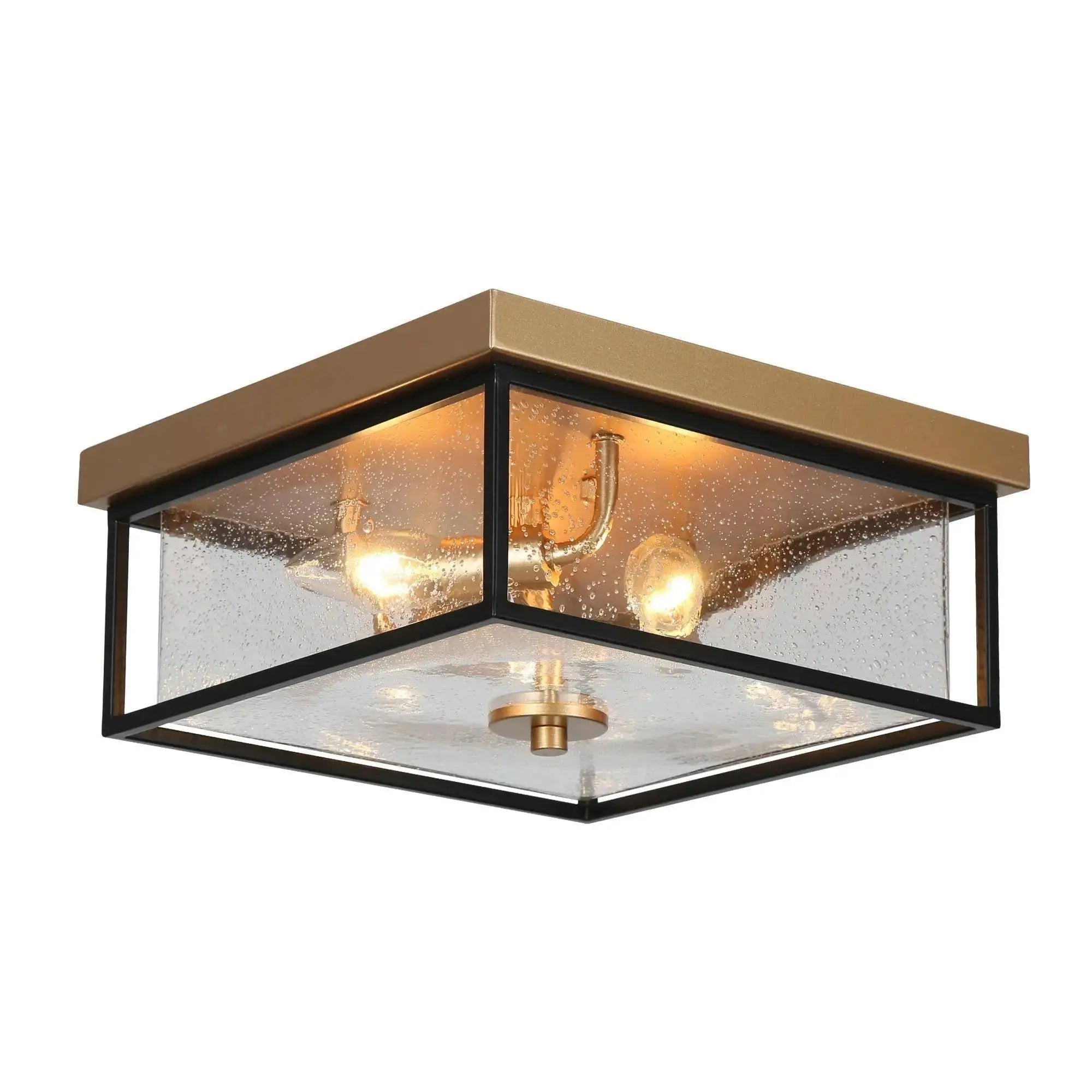 Orpheunican 3-Light Mini Black Flush-Mount Light