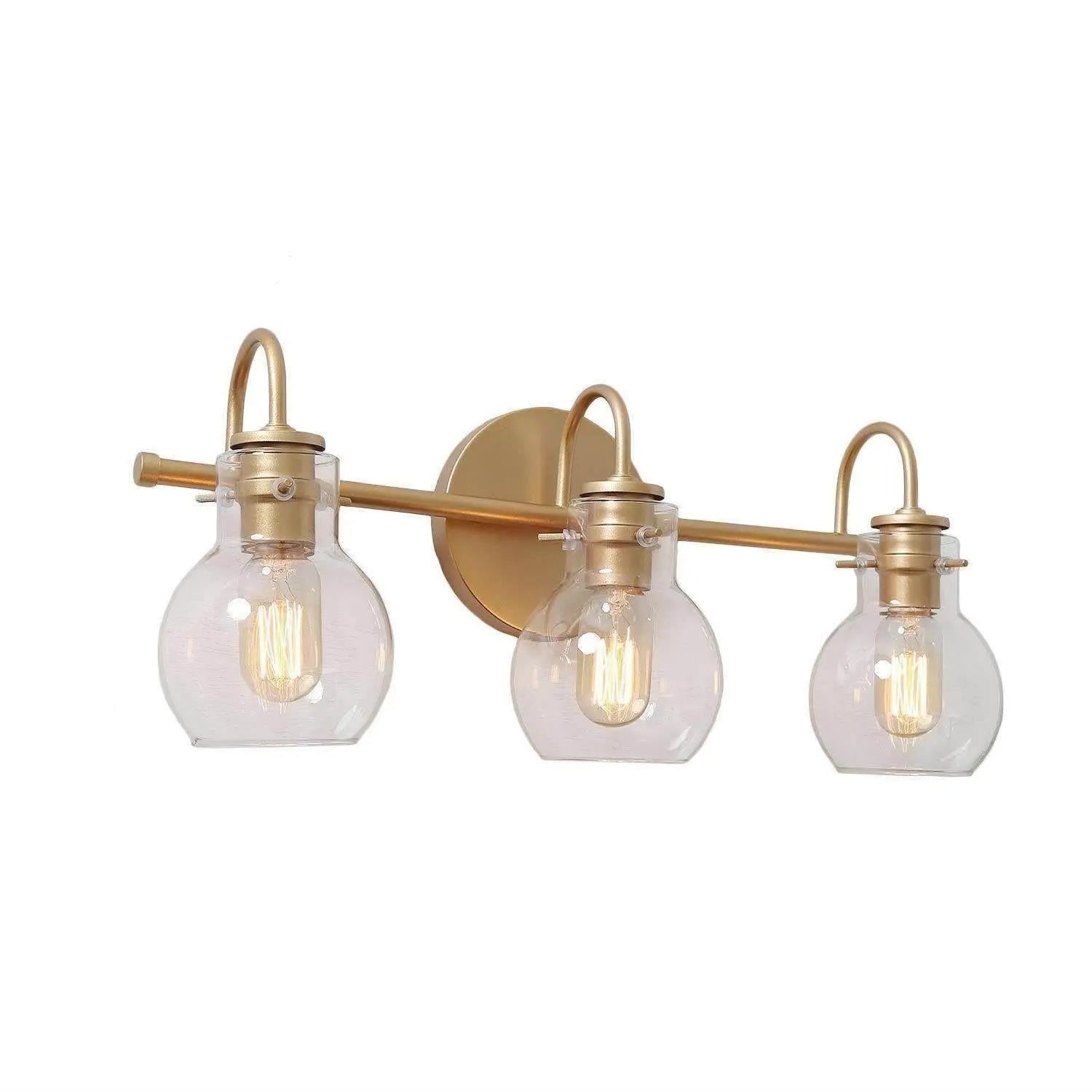 Borislav 3-Light Gold Vanity Light
