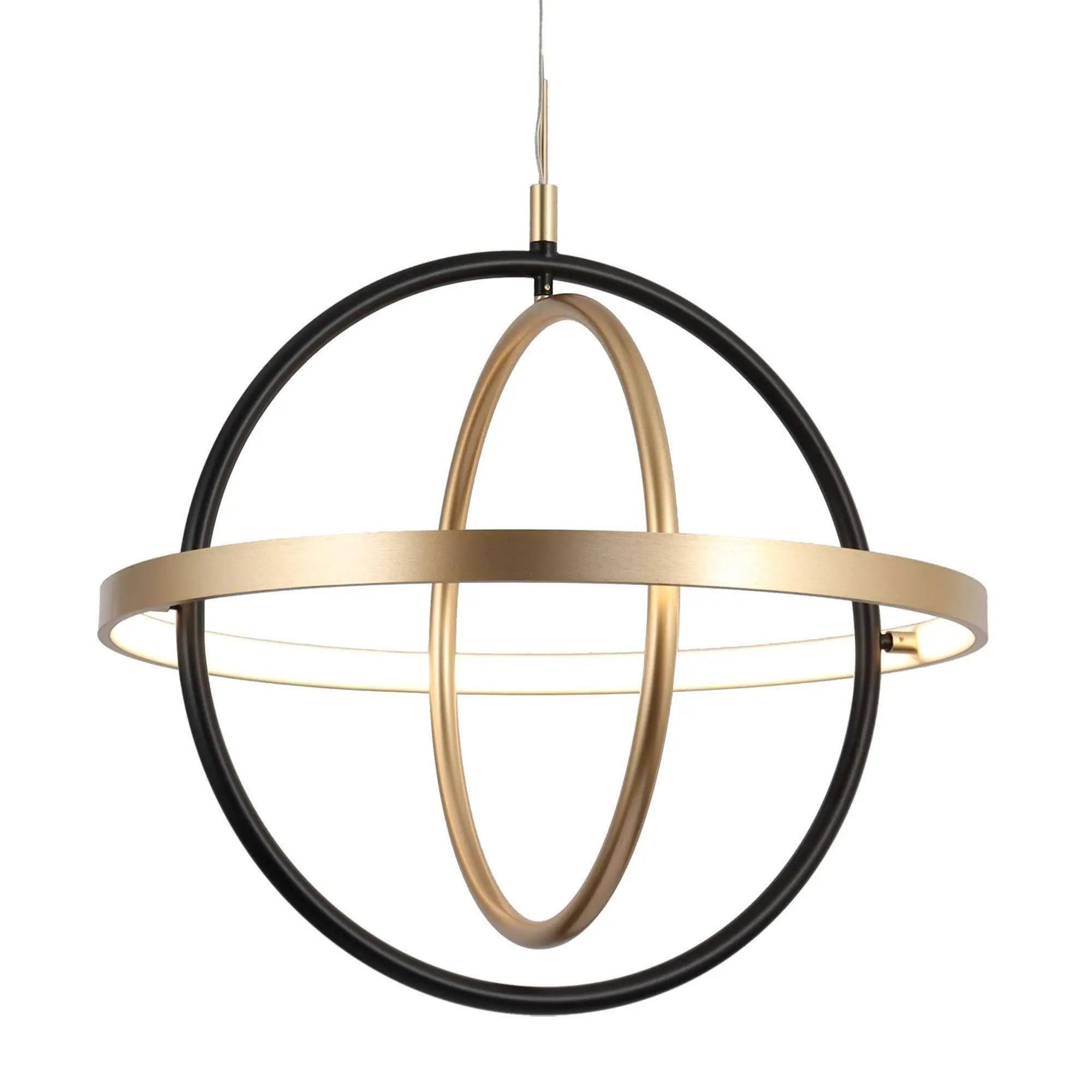 Syzygy 1-Light Medium Black LED Chandelier